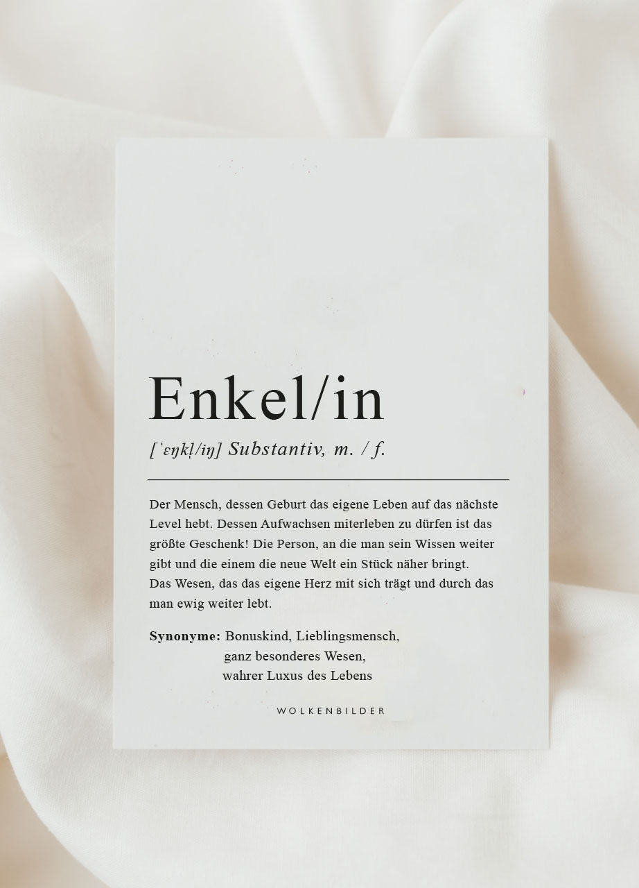 Postkarte No. 294 "Enkel/in"