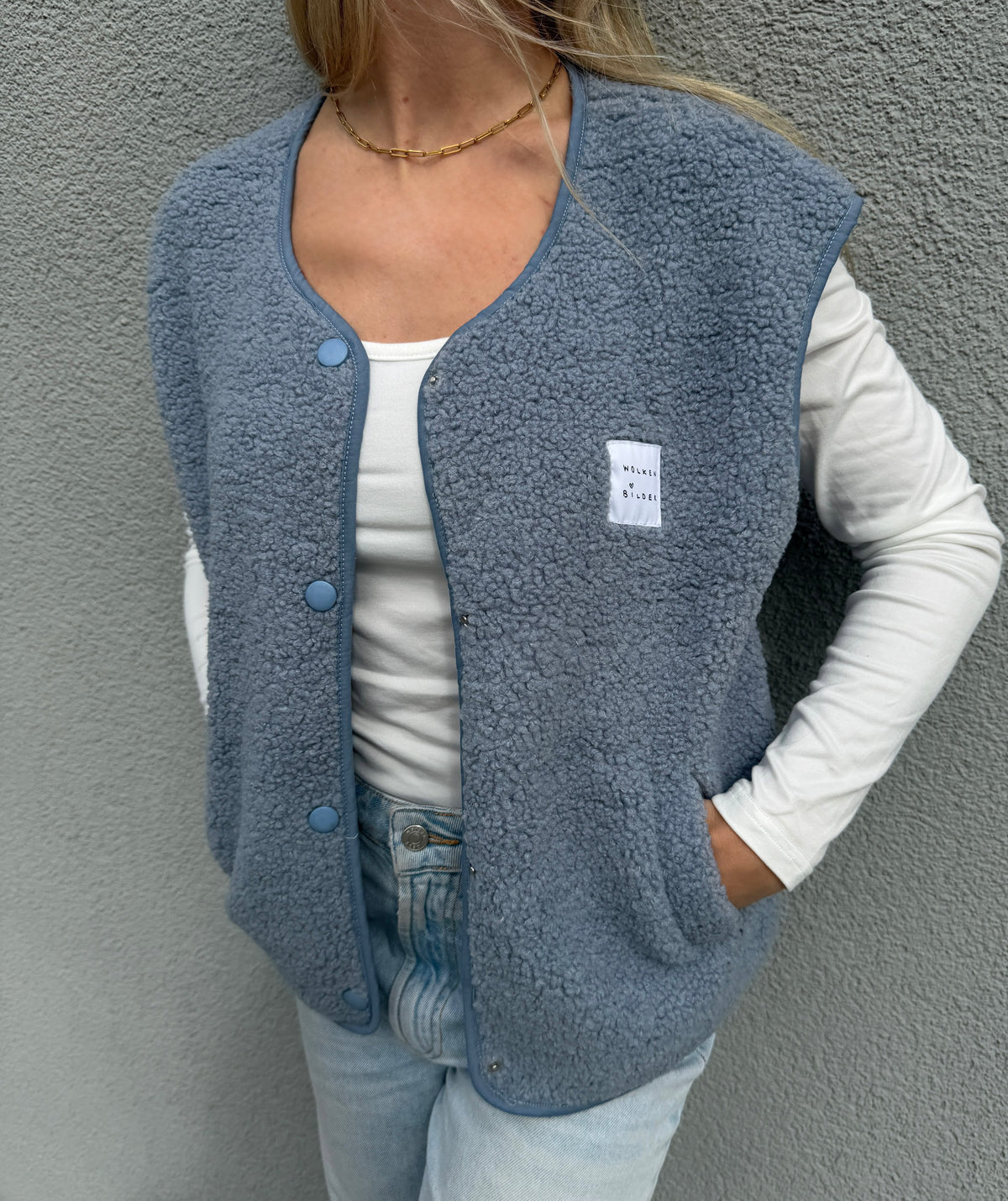 Teddyweste "NOVA" Hellblau
