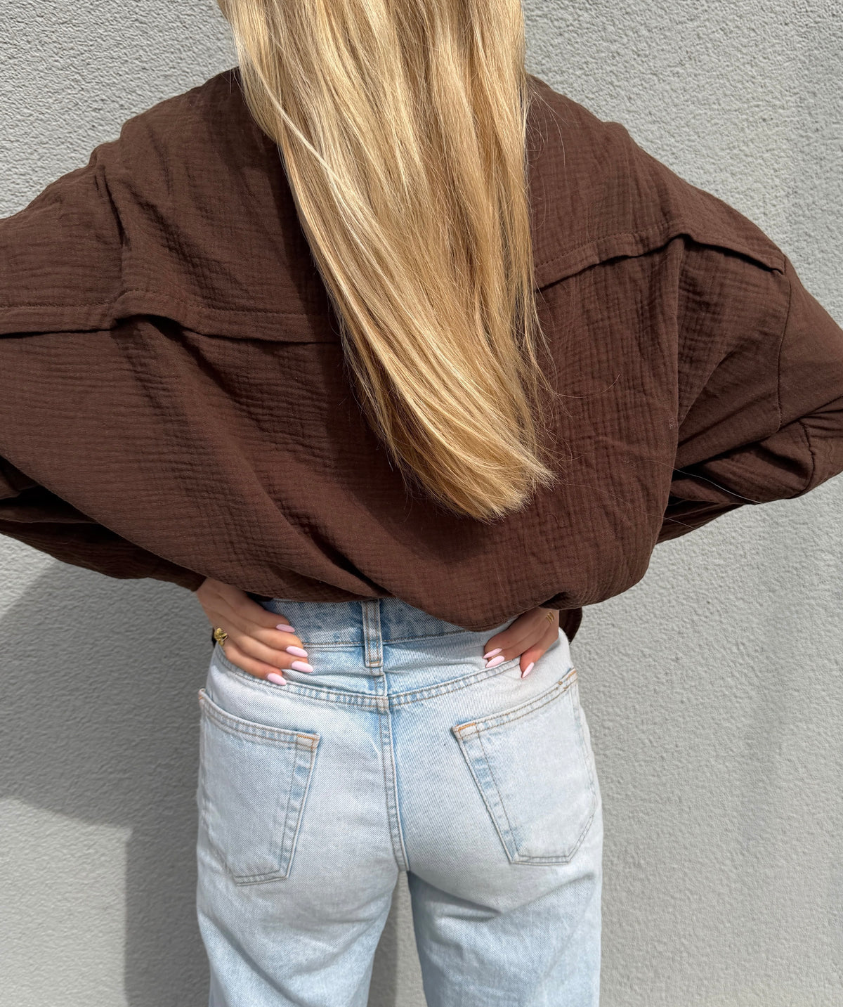 Oversized Bluse "NALA" Braun