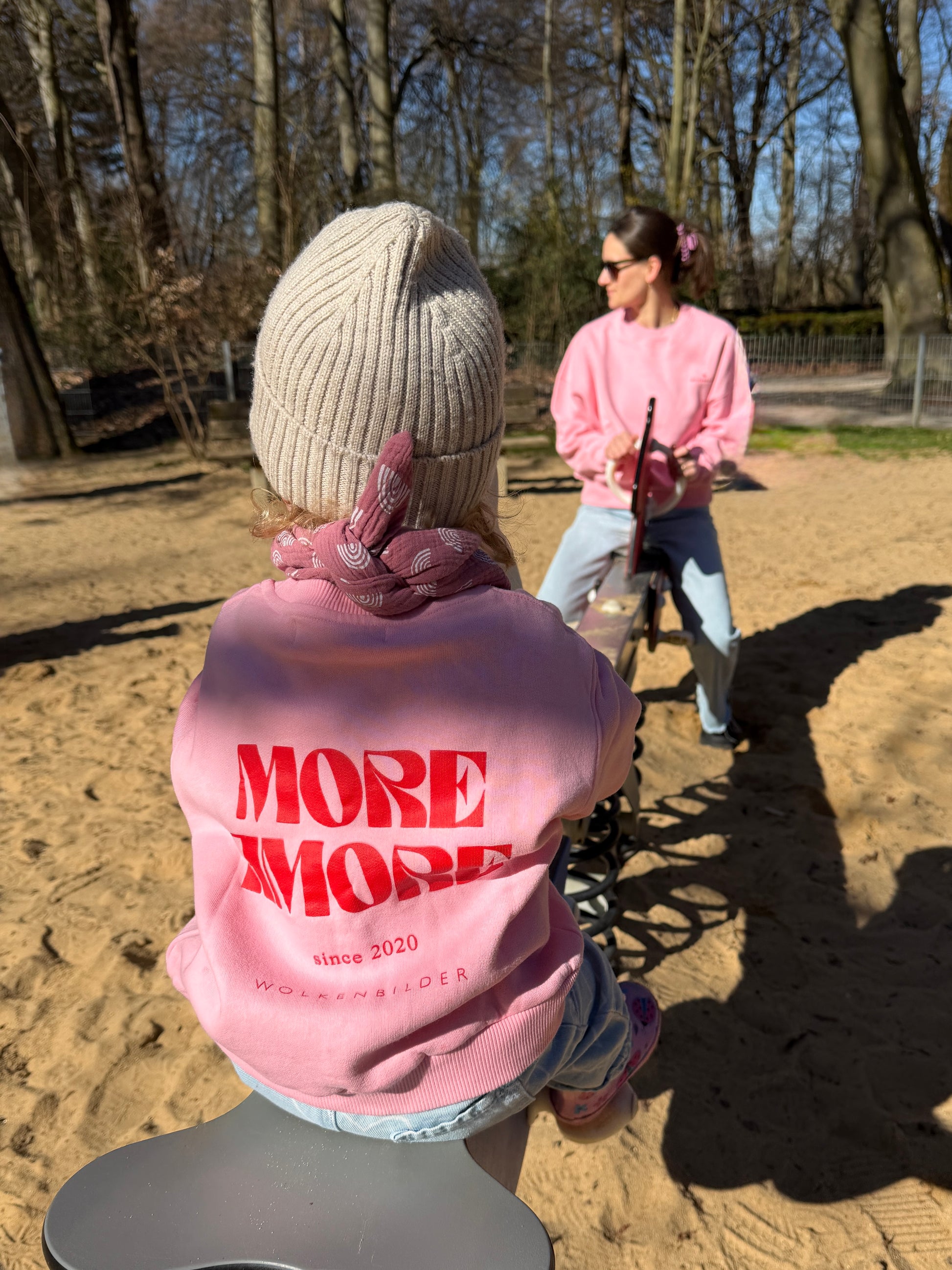 Kids Sweater "More Amore" pink