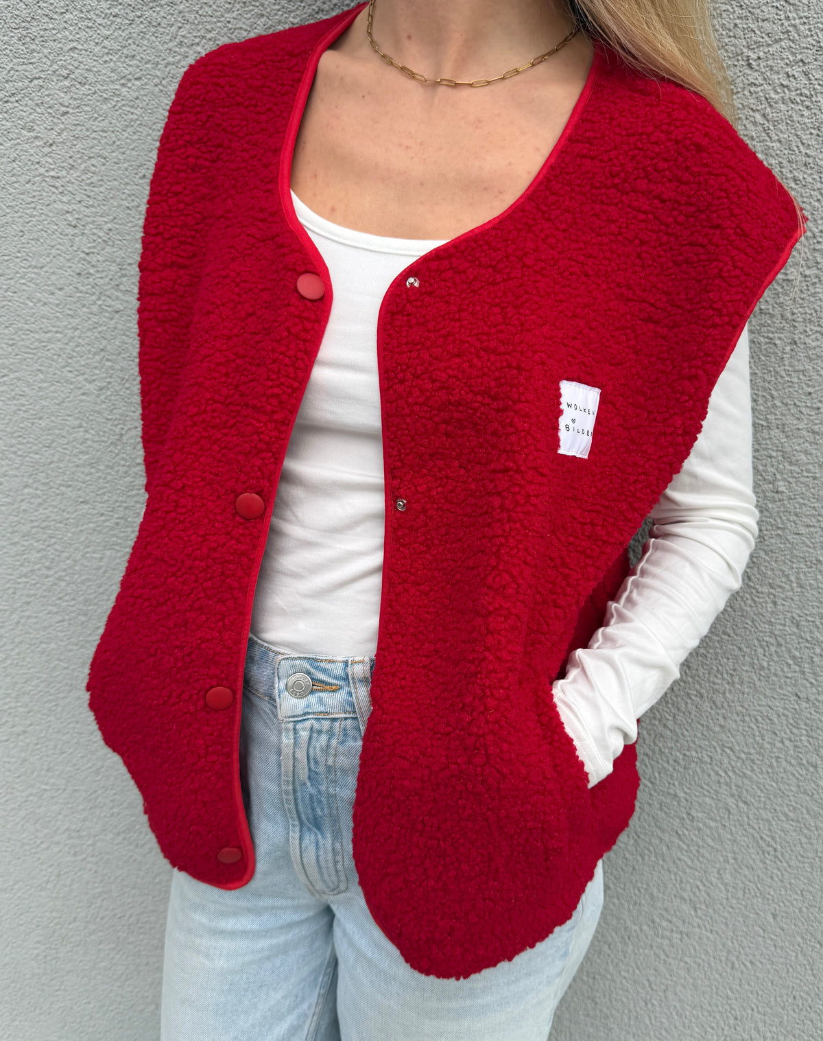 Teddyweste "NOVA" Rot