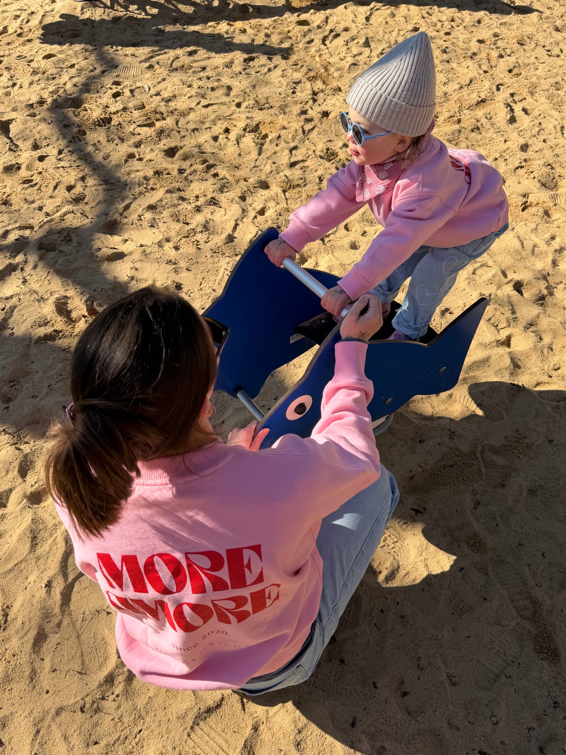 Kids Sweater "More Amore" pink
