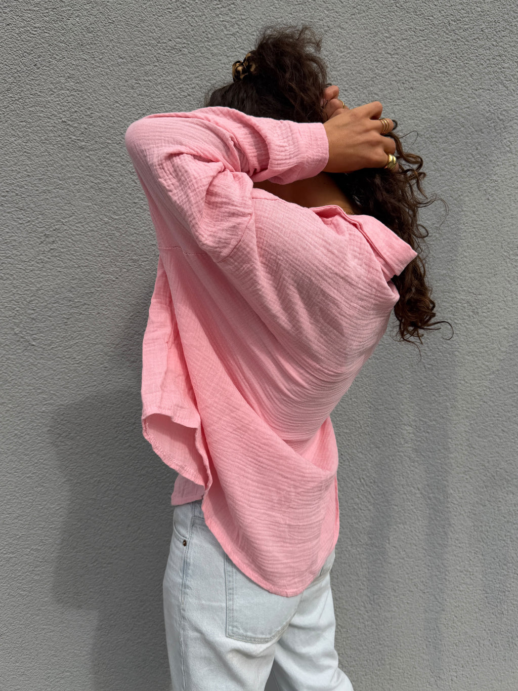 Oversized Bluse "NALA" Rosa