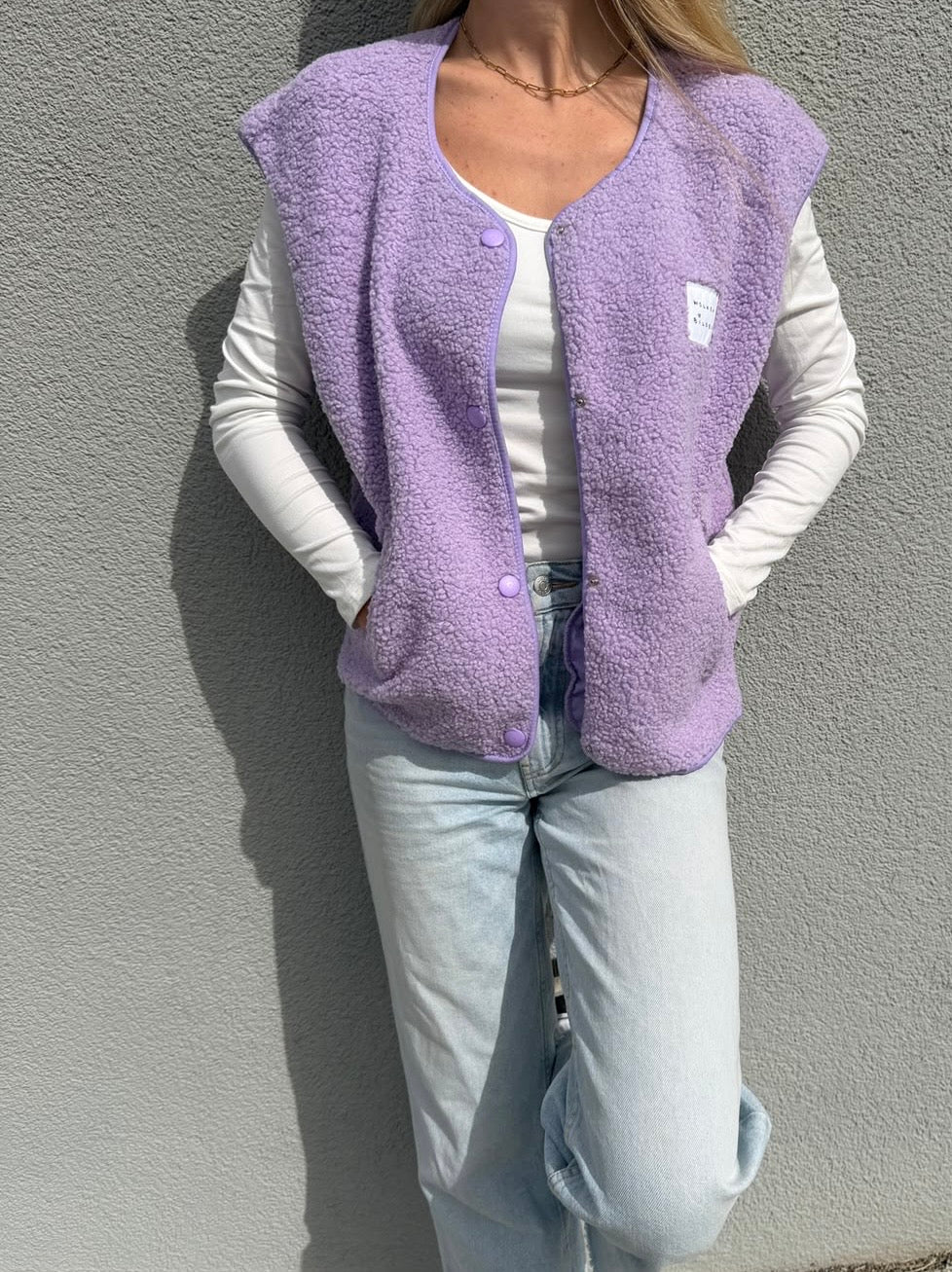 Teddyweste "NOVA" Flieder