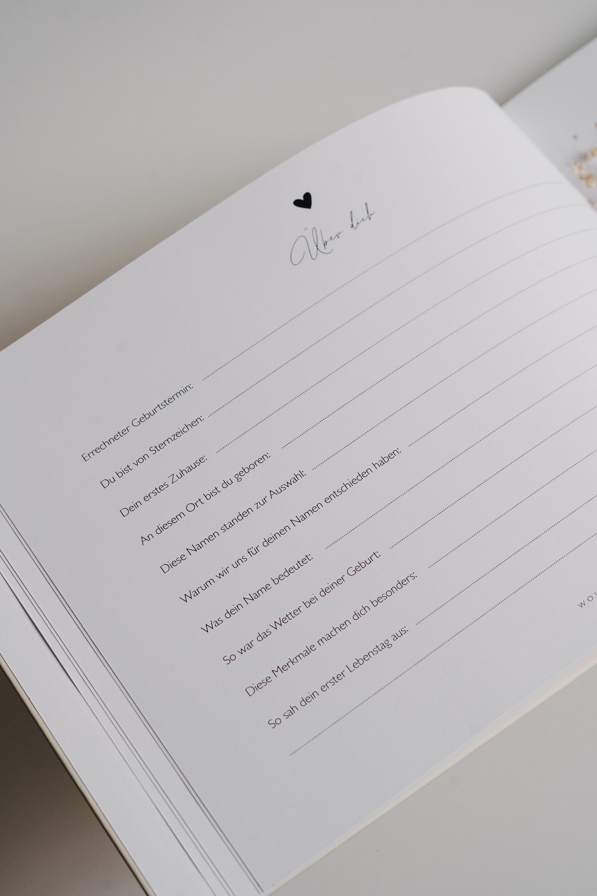 Babytagebuch & Fotoalbum "Deine ersten drei Jahre"