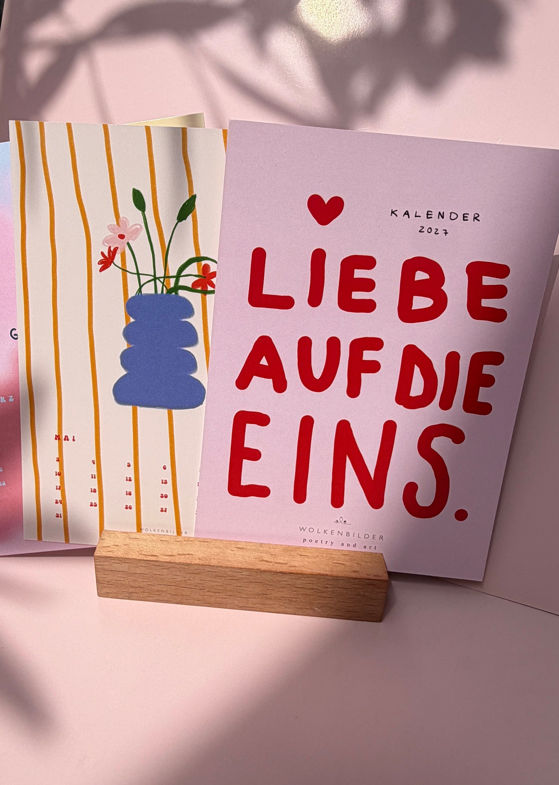 Postkarten-Kalender 2027 zum Aufstellen