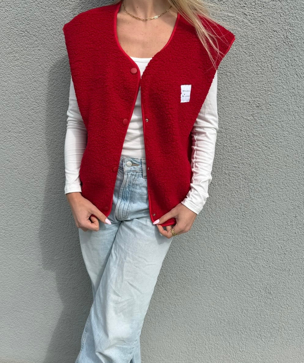 Teddyweste "NOVA" Rot