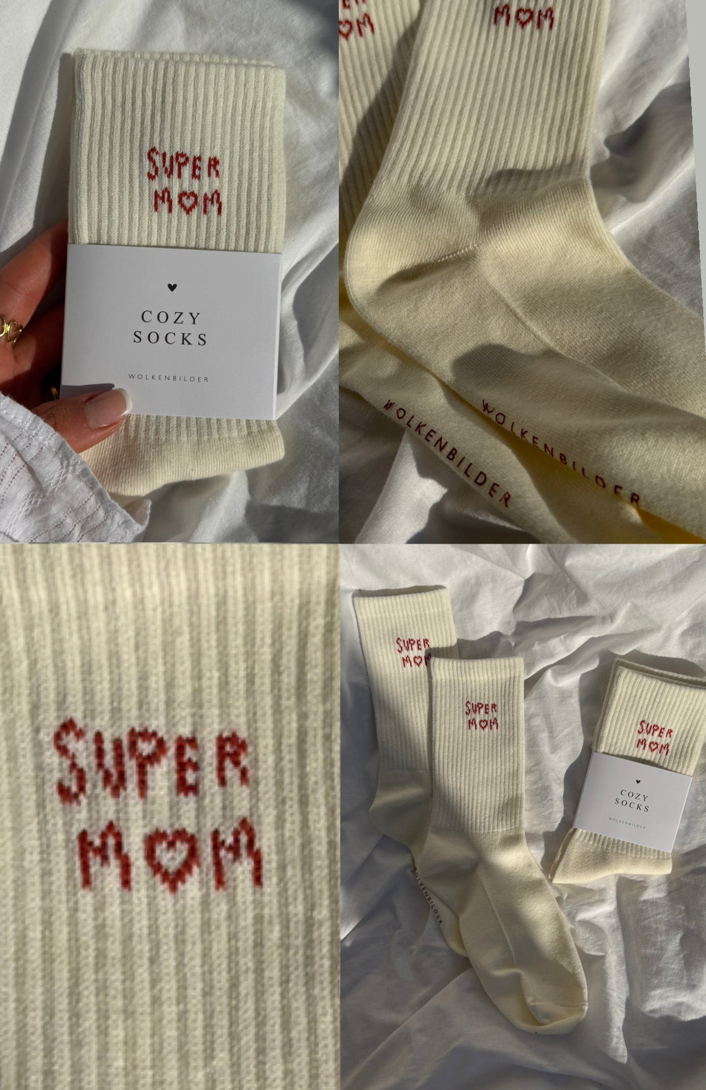 Cozy Socks "Super Mom"