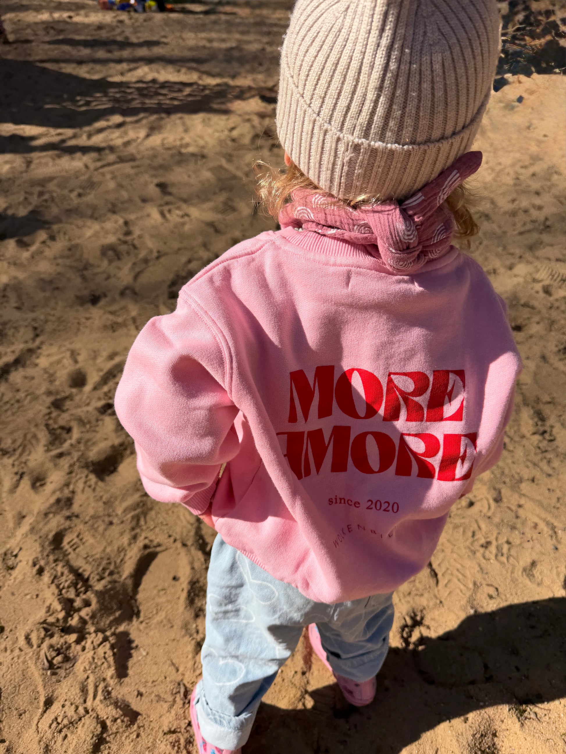 Kids Sweater "More Amore" pink