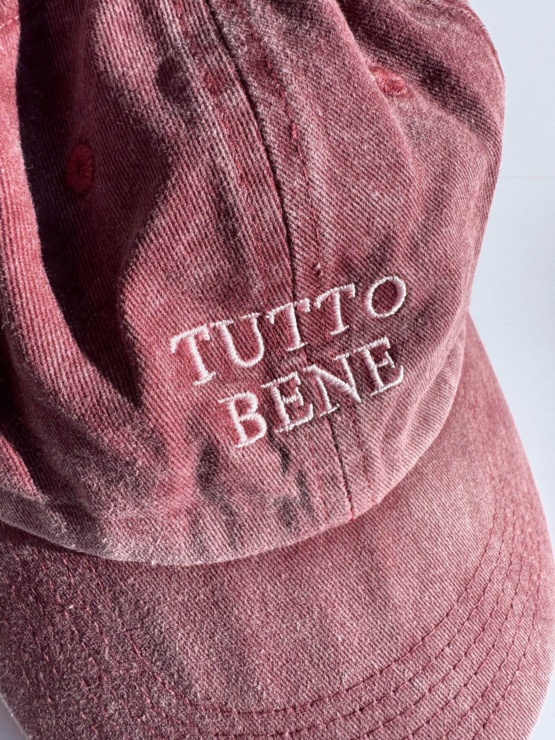 Cap "Tutto bene" - bordeaux