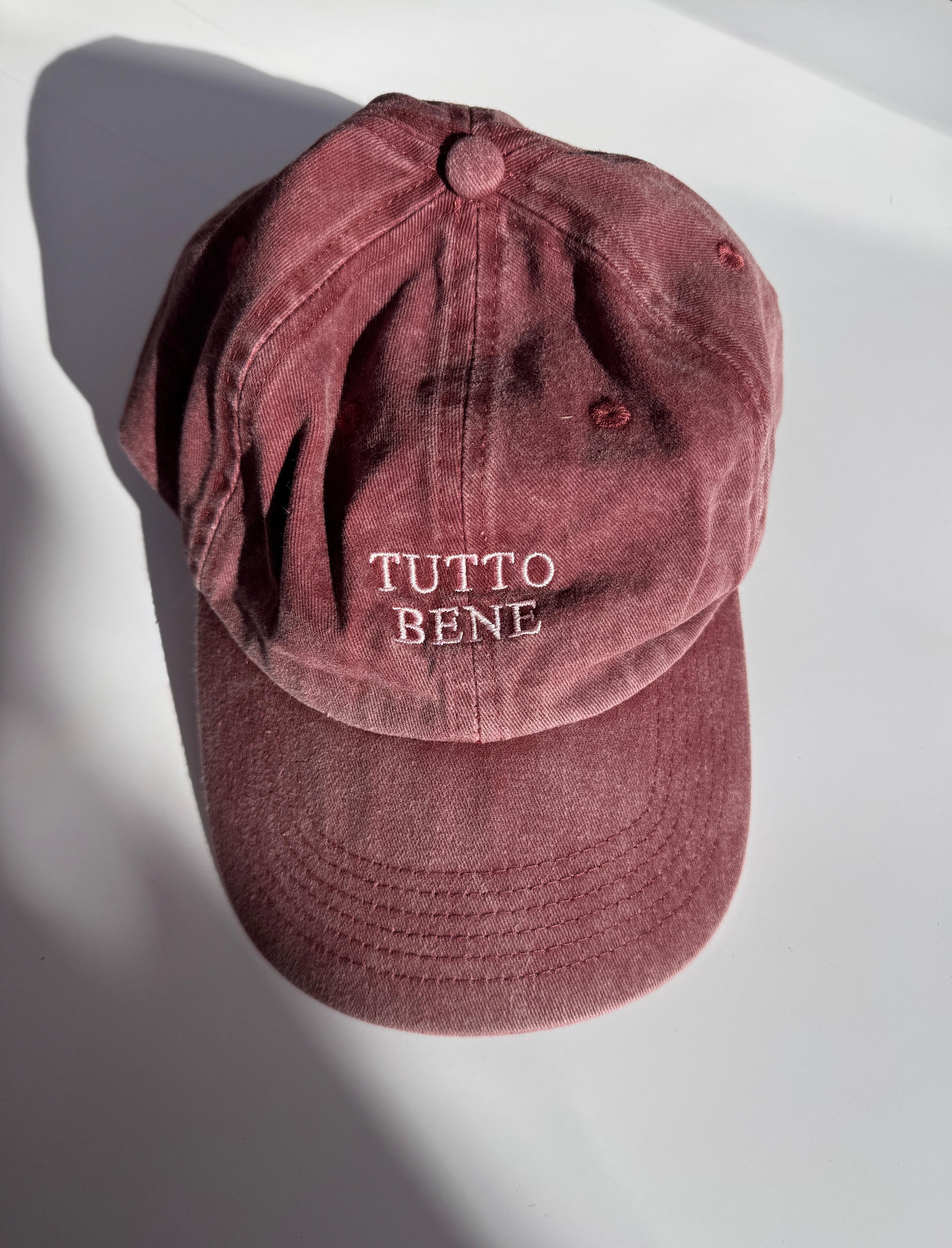 Cap "Tutto bene" - bordeaux