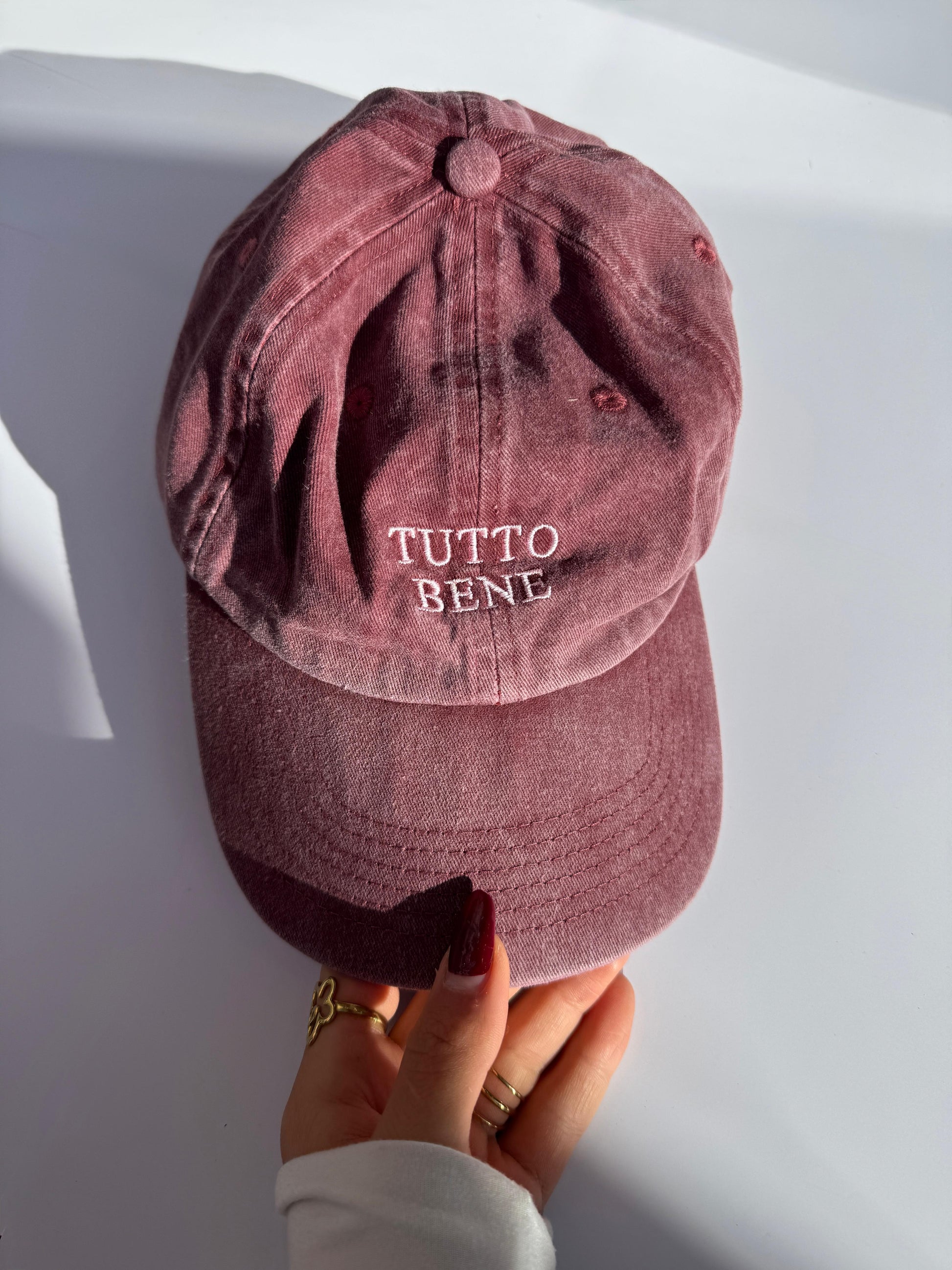 Cap "Tutto bene" - bordeaux