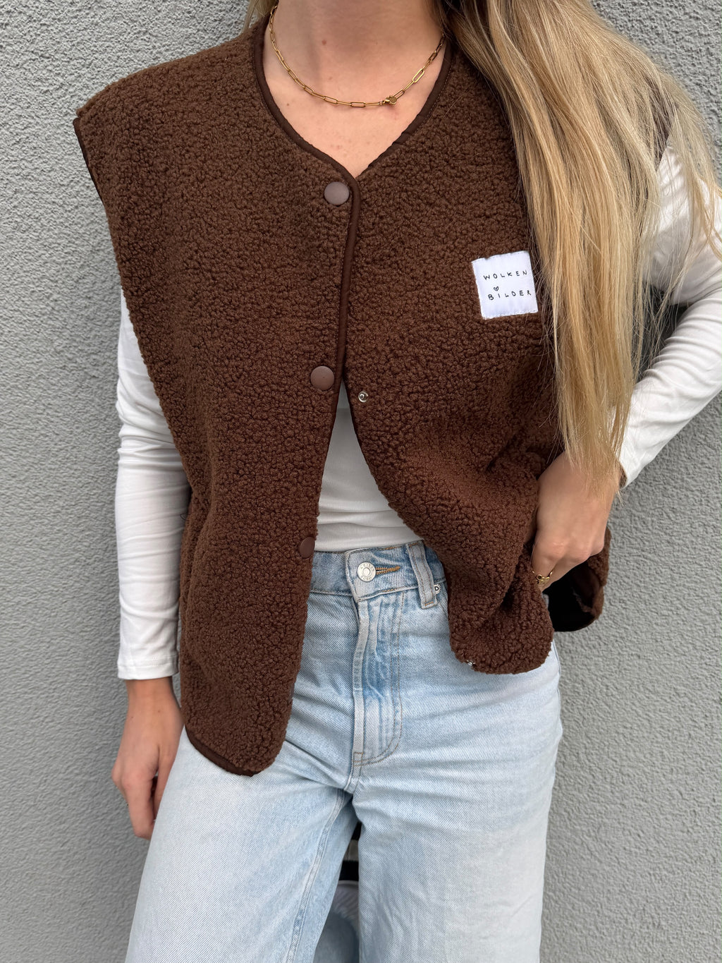 Teddyweste "NOVA" Braun