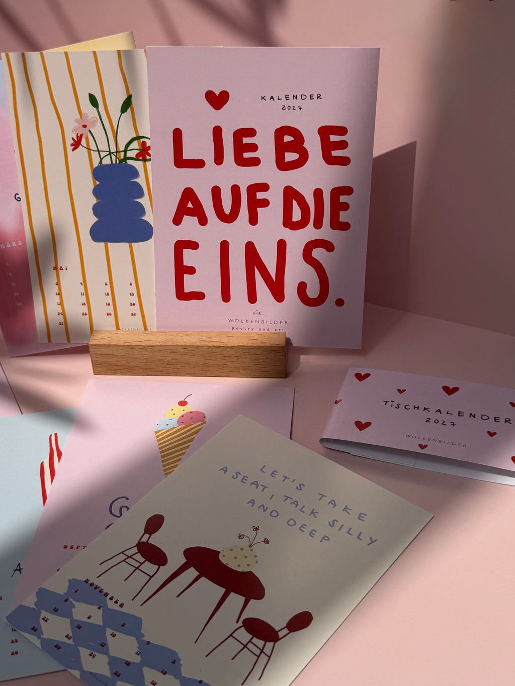 Postkarten-Kalender 2027 zum Aufstellen