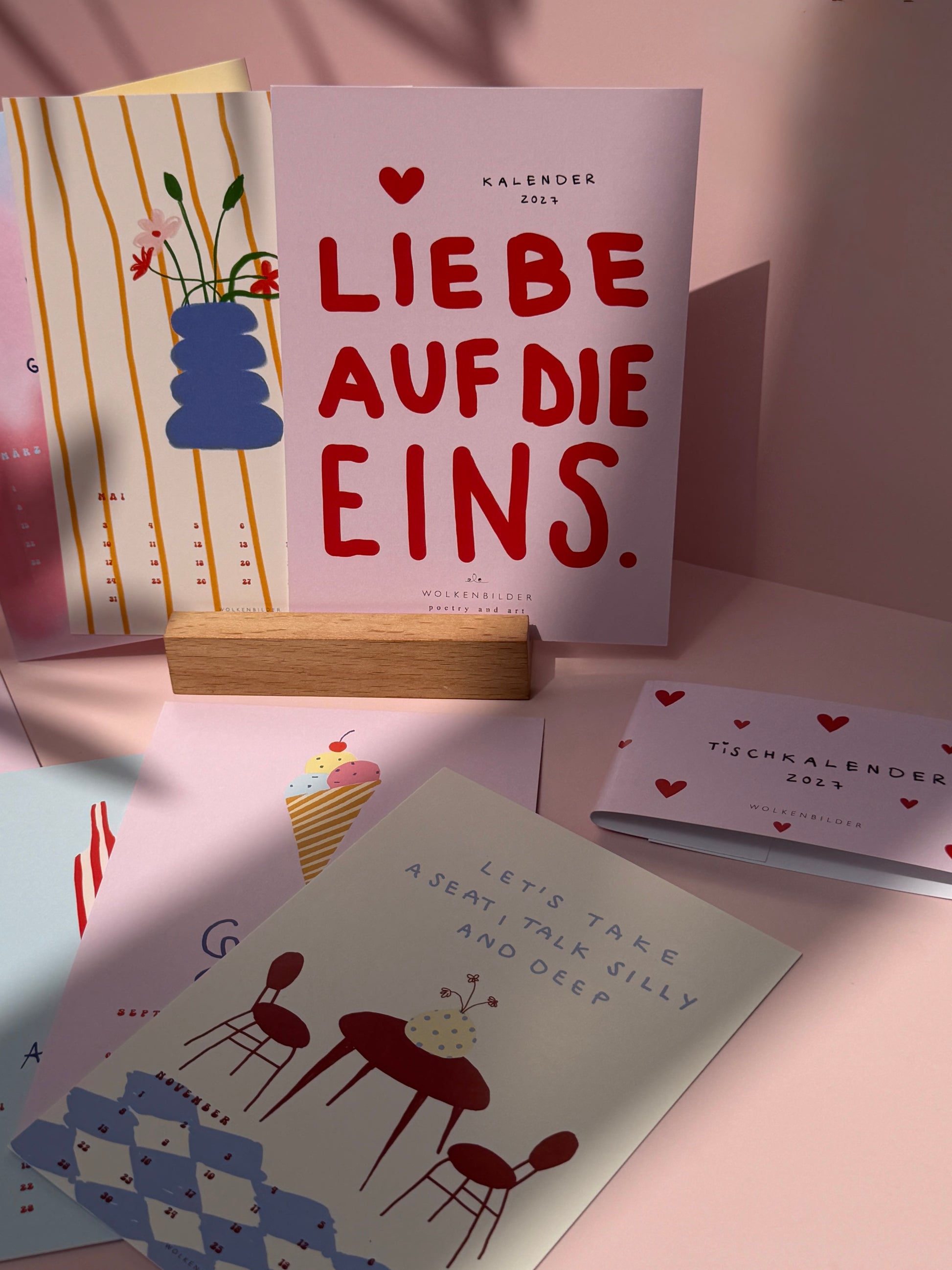 Postkarten-Kalender 2027 zum Aufstellen