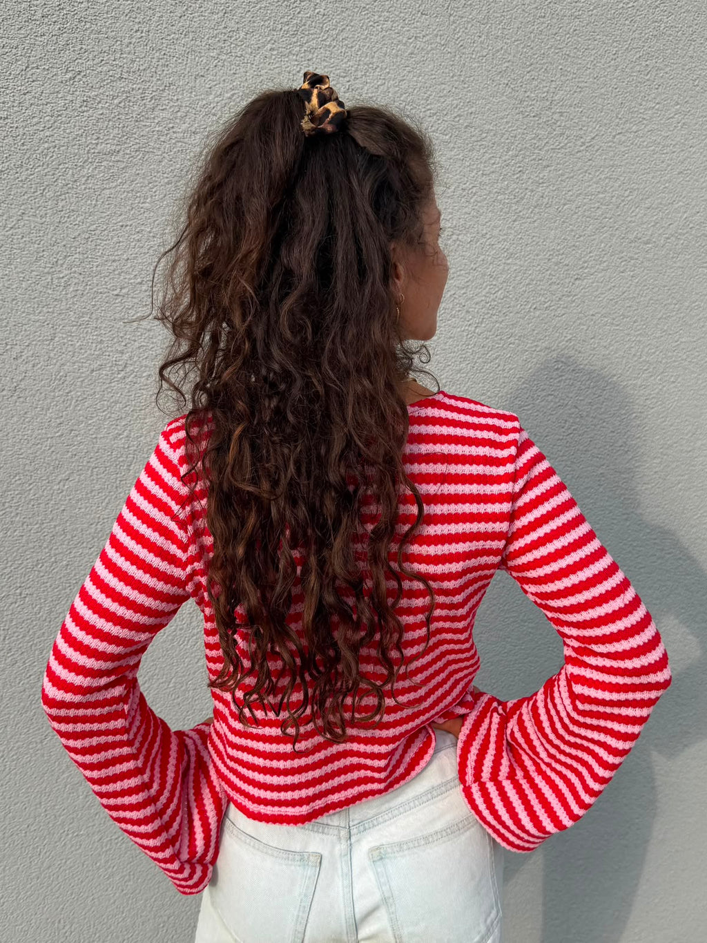 Cardigan "LINA" pink/red
