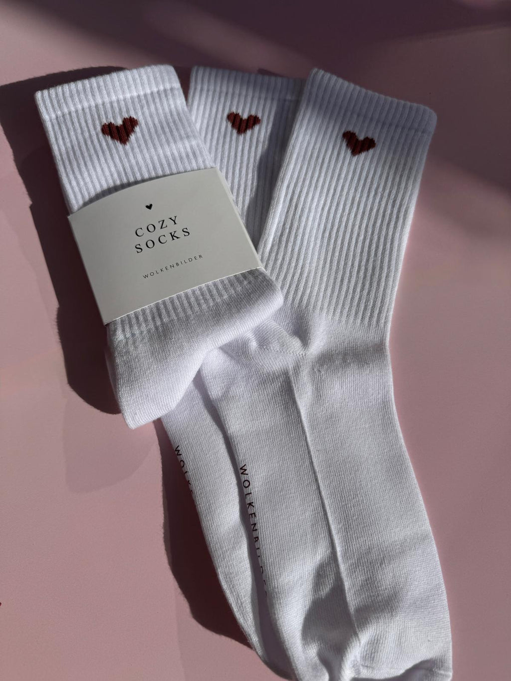 Cozy Socks "Brown Heart"