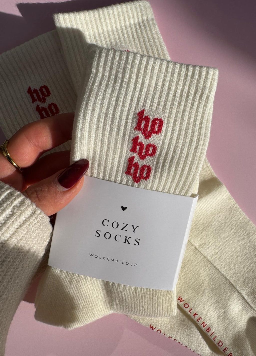 Cozy Socks "Ho Ho Ho"