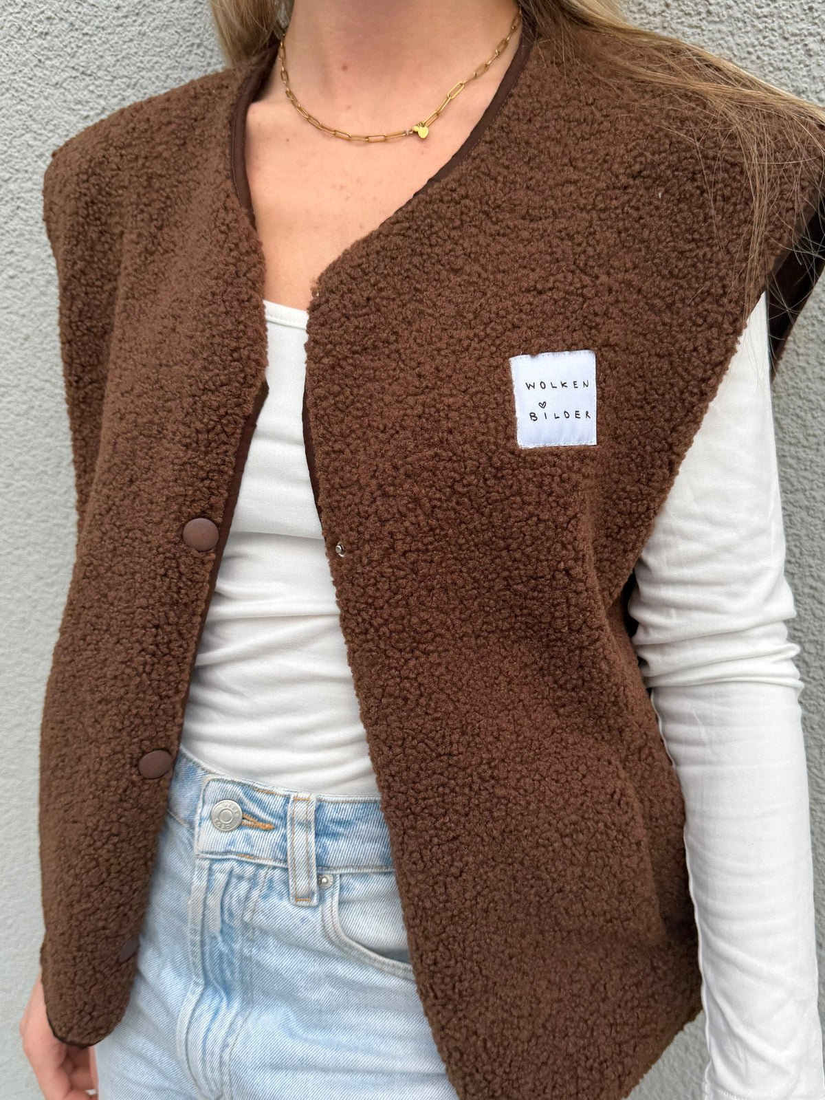 Teddyweste "NOVA" Braun