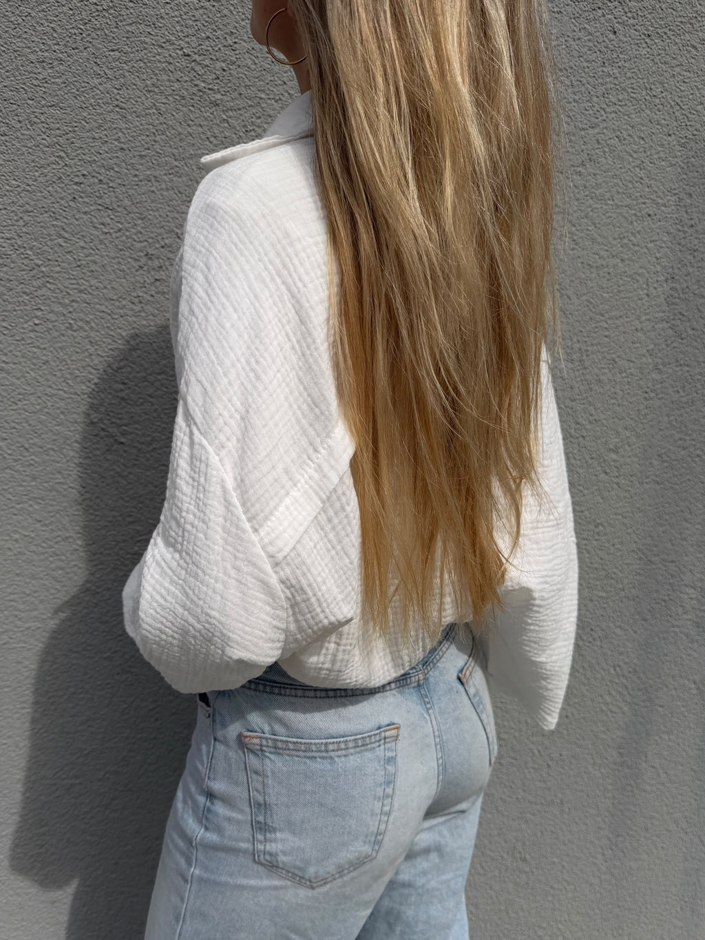 Oversized Bluse "NALA" Weiß