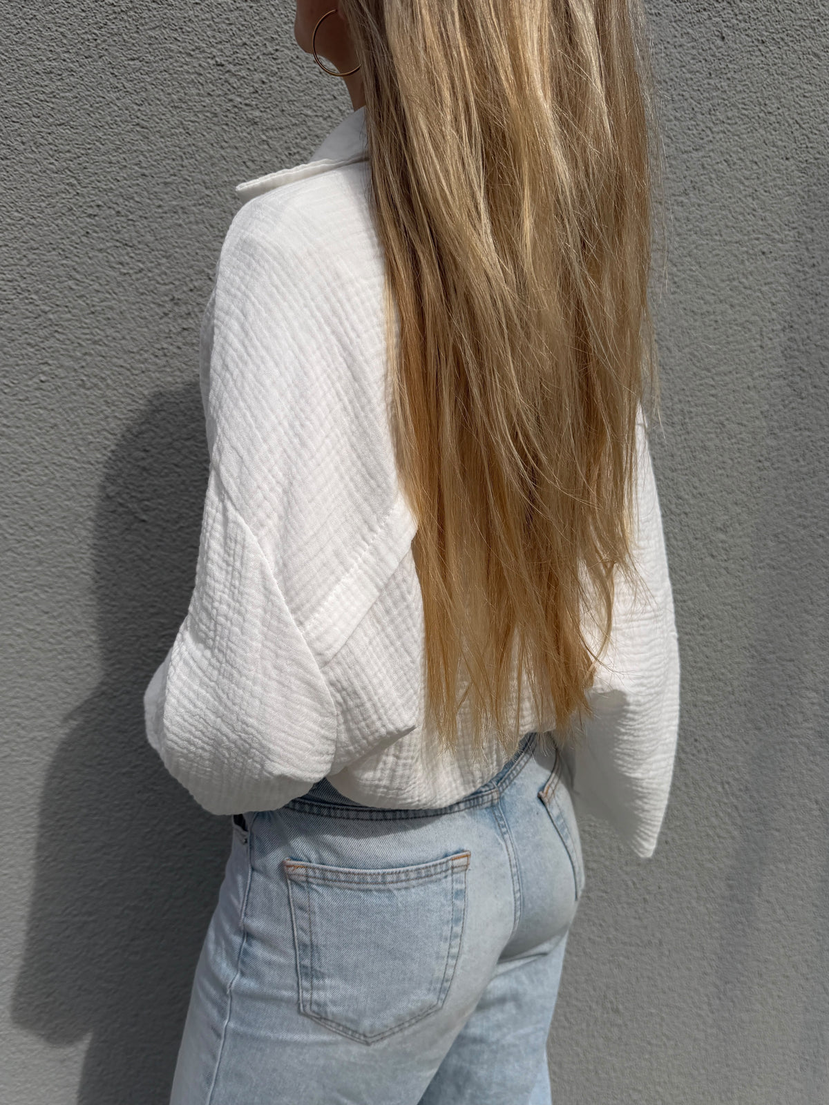 Oversized Bluse "NALA" Weiß