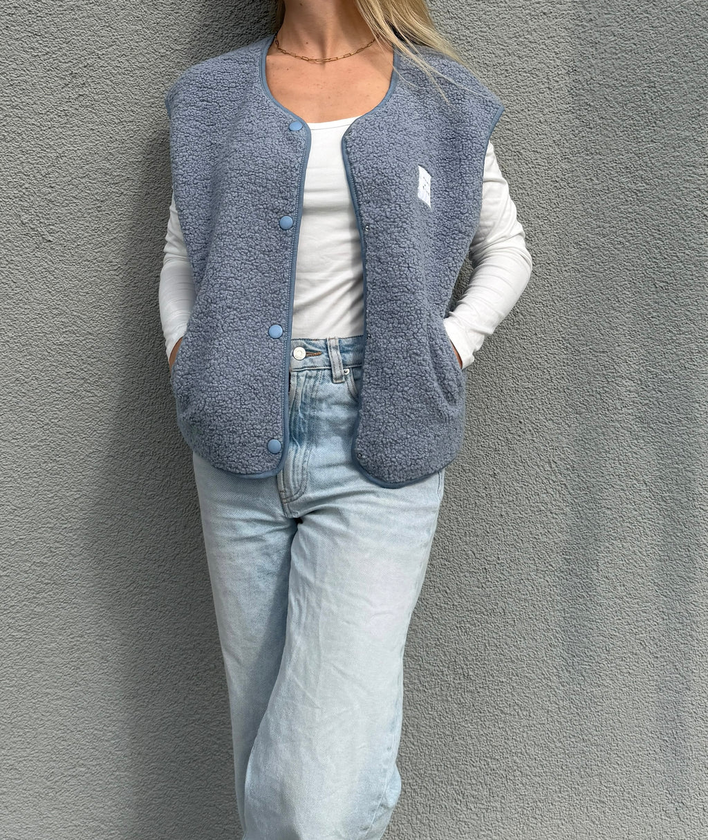 Teddyweste "NOVA" Hellblau