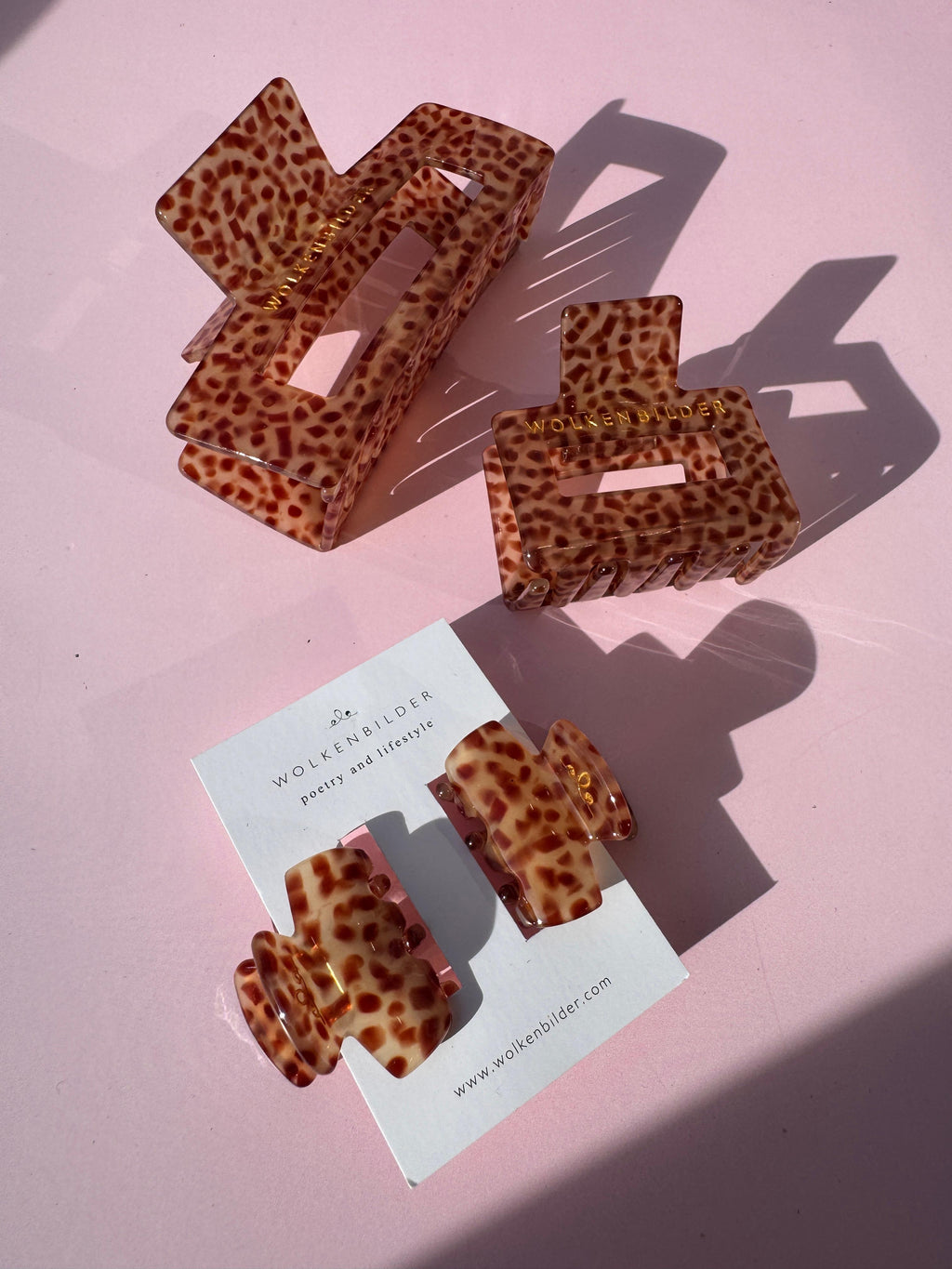 Marmorierte Haarklammer "ANA"