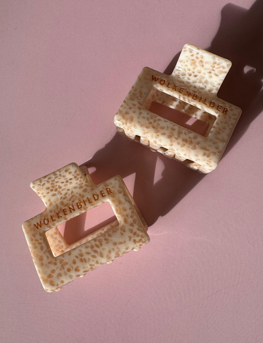 Marmorierte Haarklammer "LUNA"