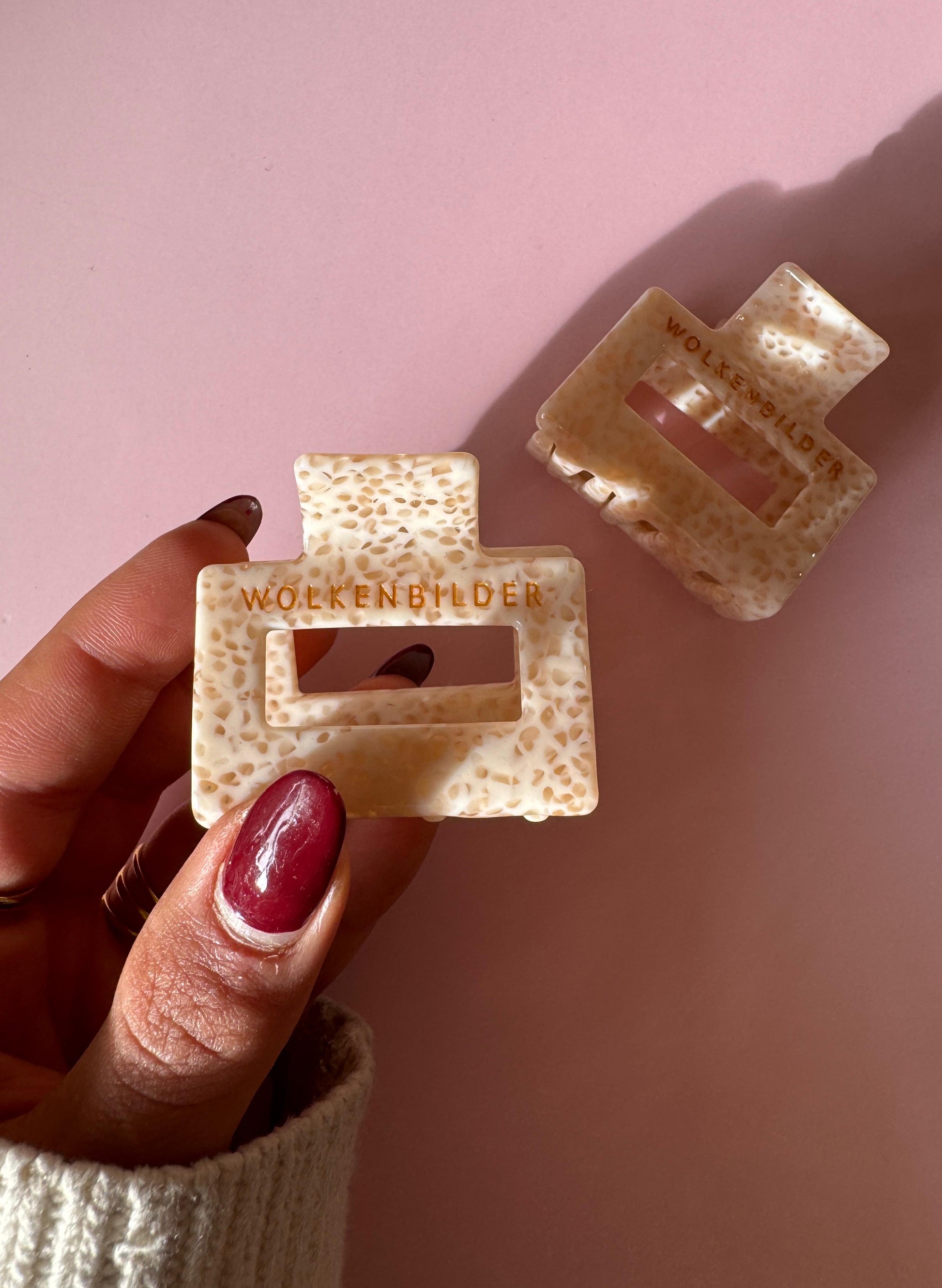 Marmorierte Haarklammer "LUNA"