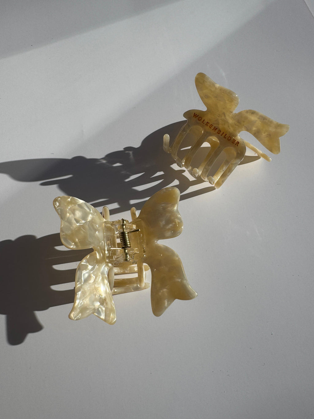 Marmorierte Haarklammer "SCHLEIFE"