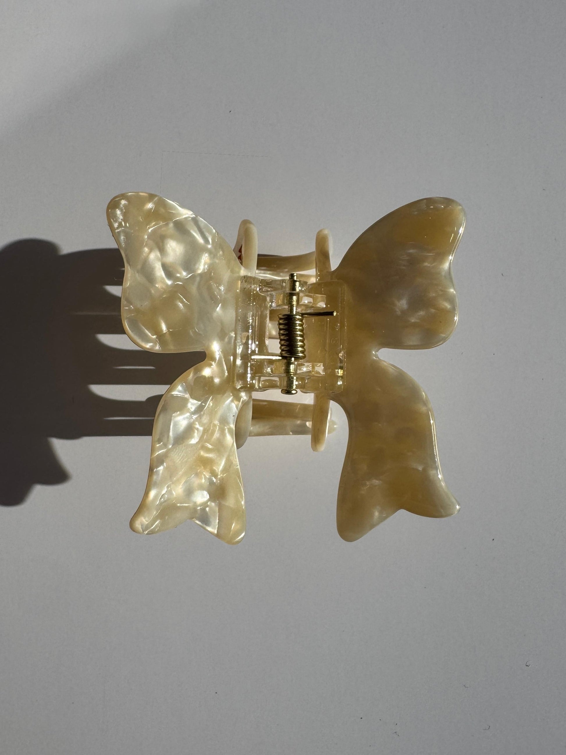 Marmorierte Haarklammer "SCHLEIFE"