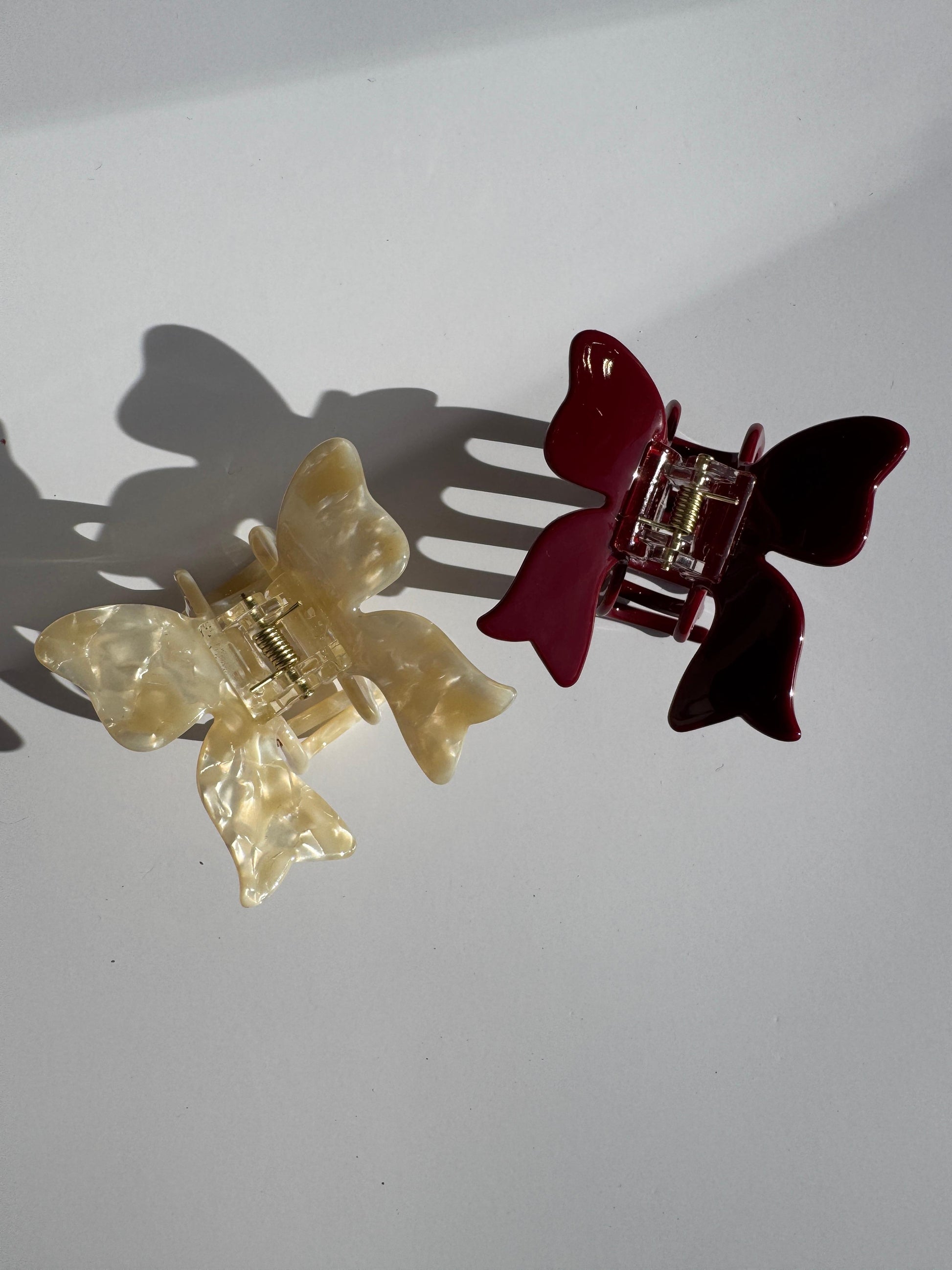 Marmorierte Haarklammer "SCHLEIFE"