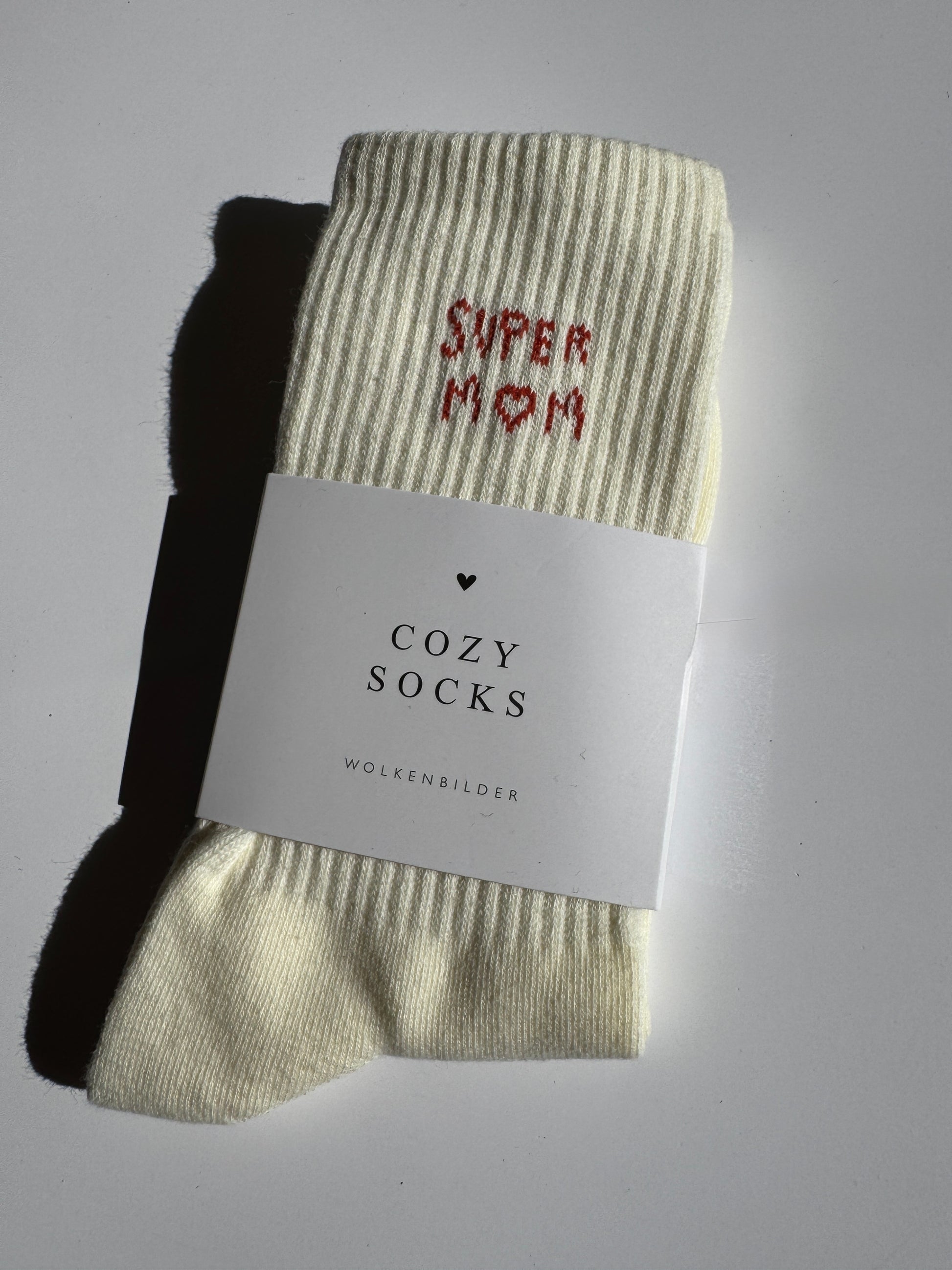 Cozy Socks "Super Mom"