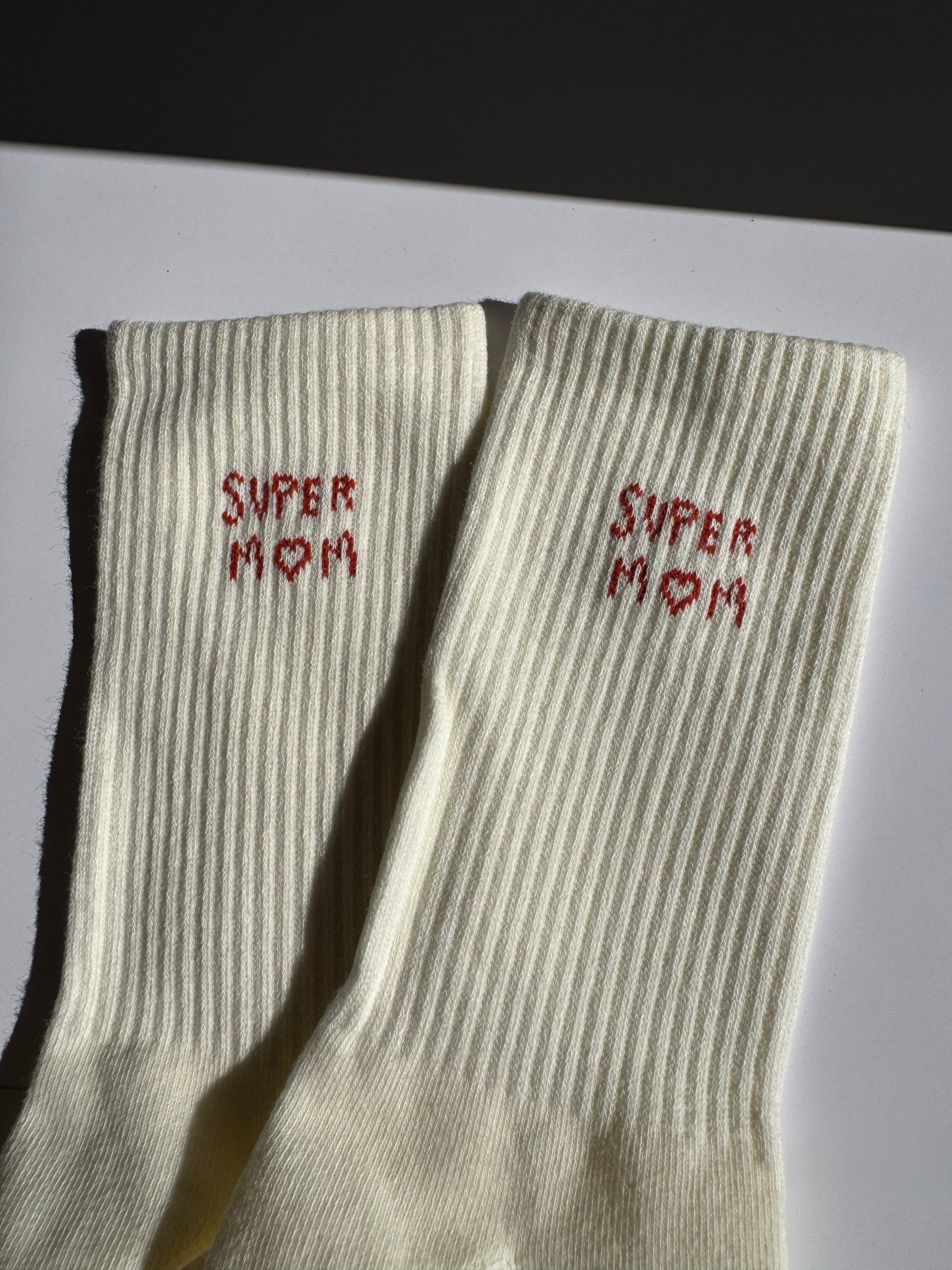 Cozy Socks "Super Mom"