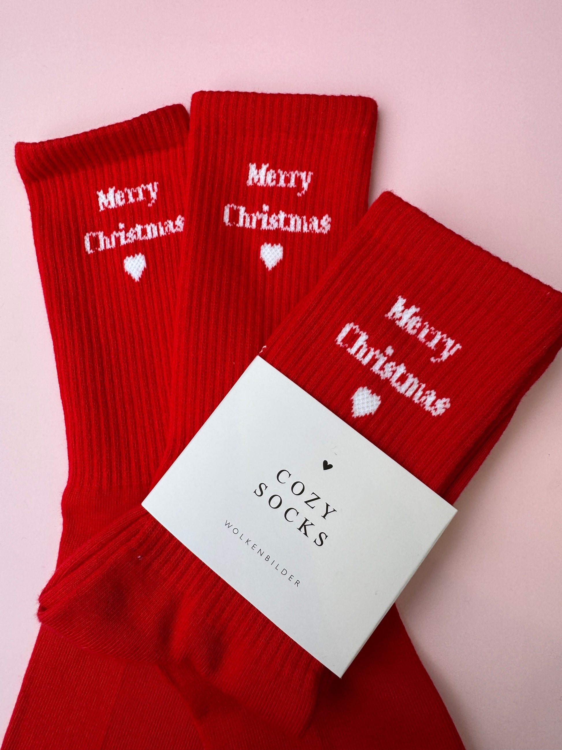 Cozy Socks "MERRY CHRISTMAS"