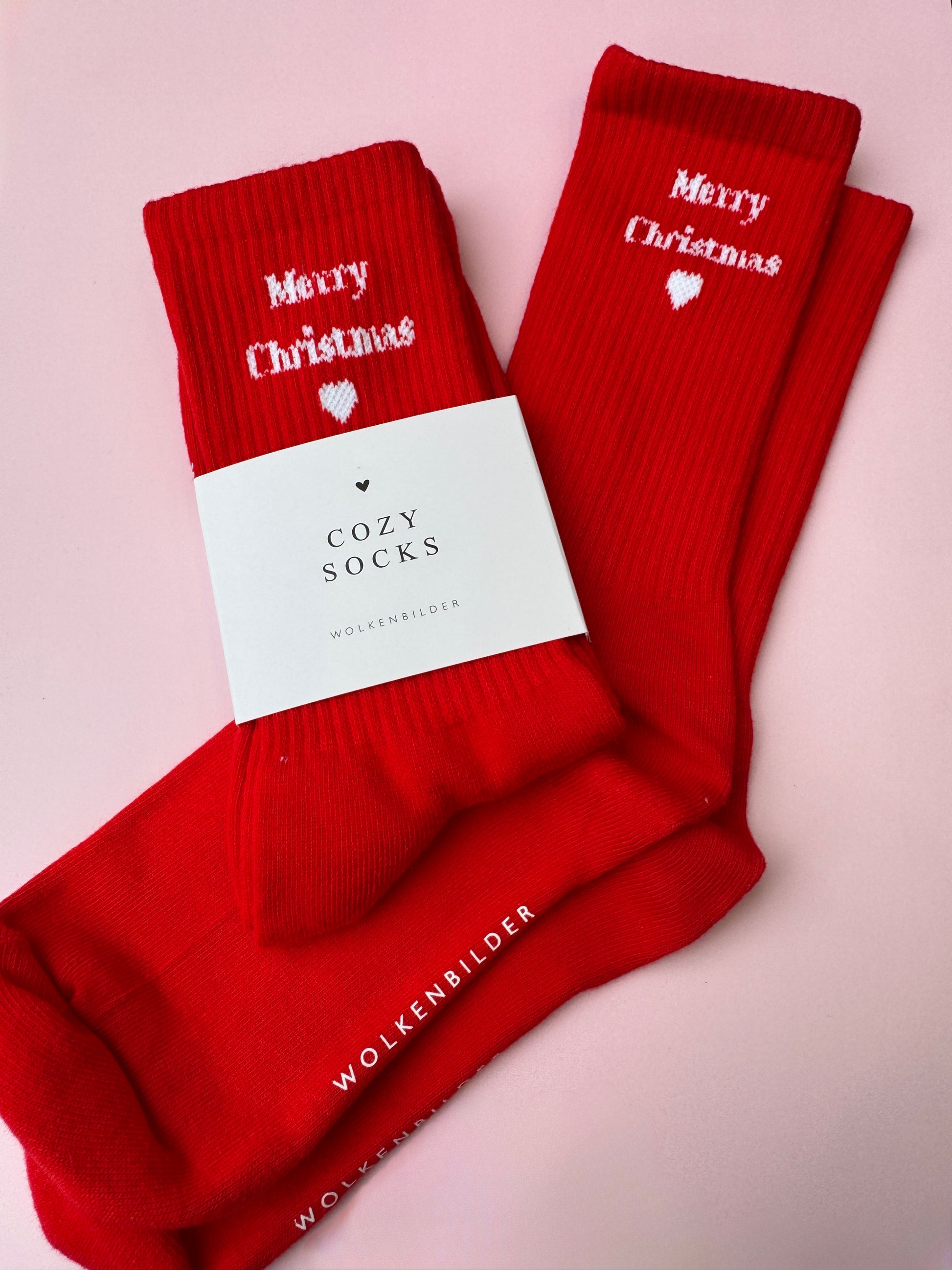Cozy Socks "MERRY CHRISTMAS"