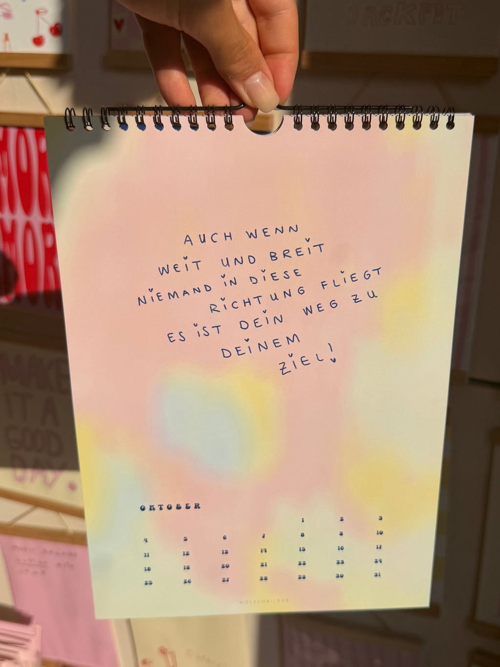 WOLKENBILDER POSTER-WANDKALENDER 2027