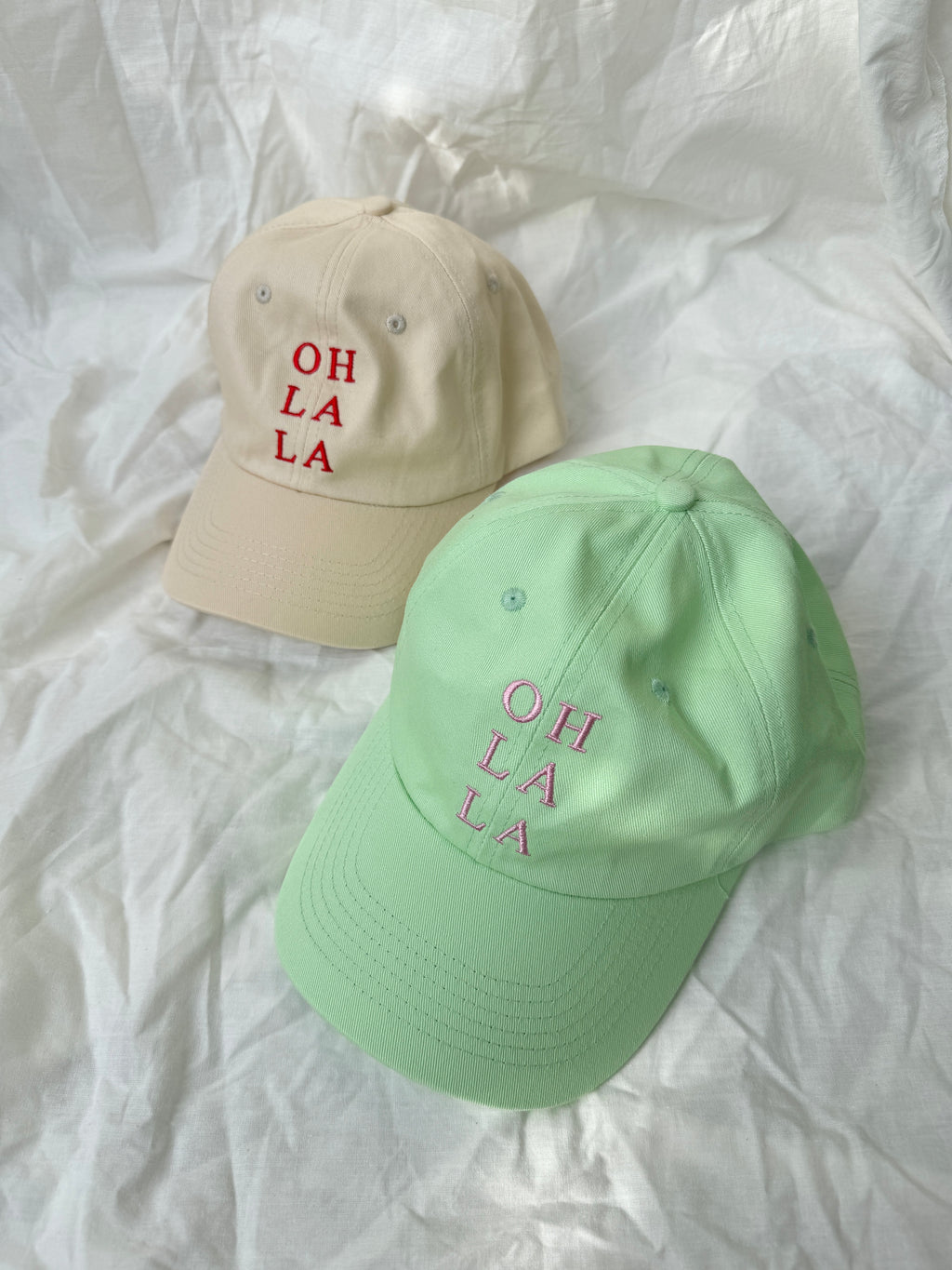 Cap "Oh la la" green