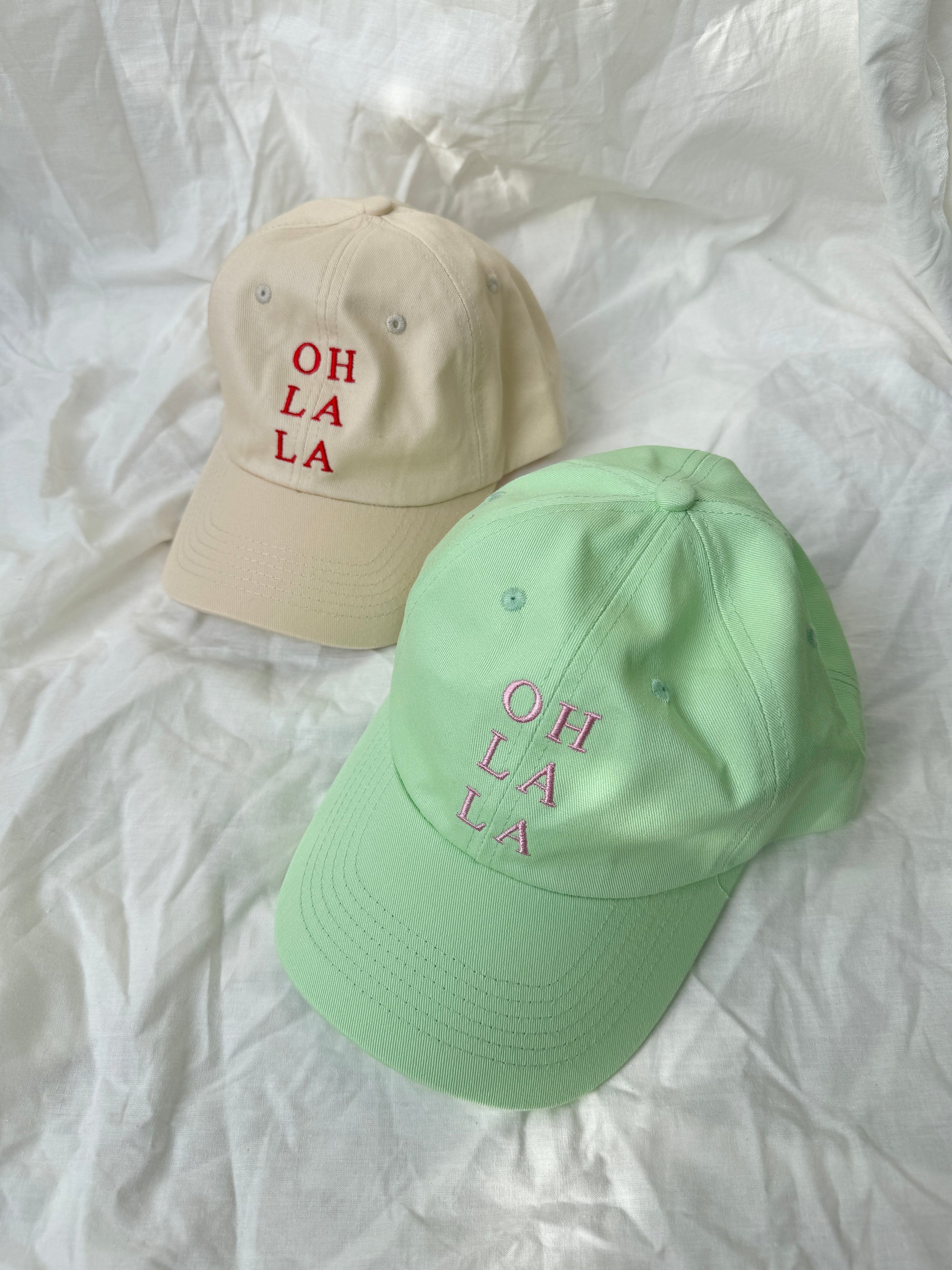 Cap "Oh la la" green