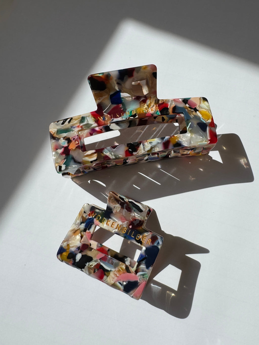 Marmorierte Haarklammer "ALLY"