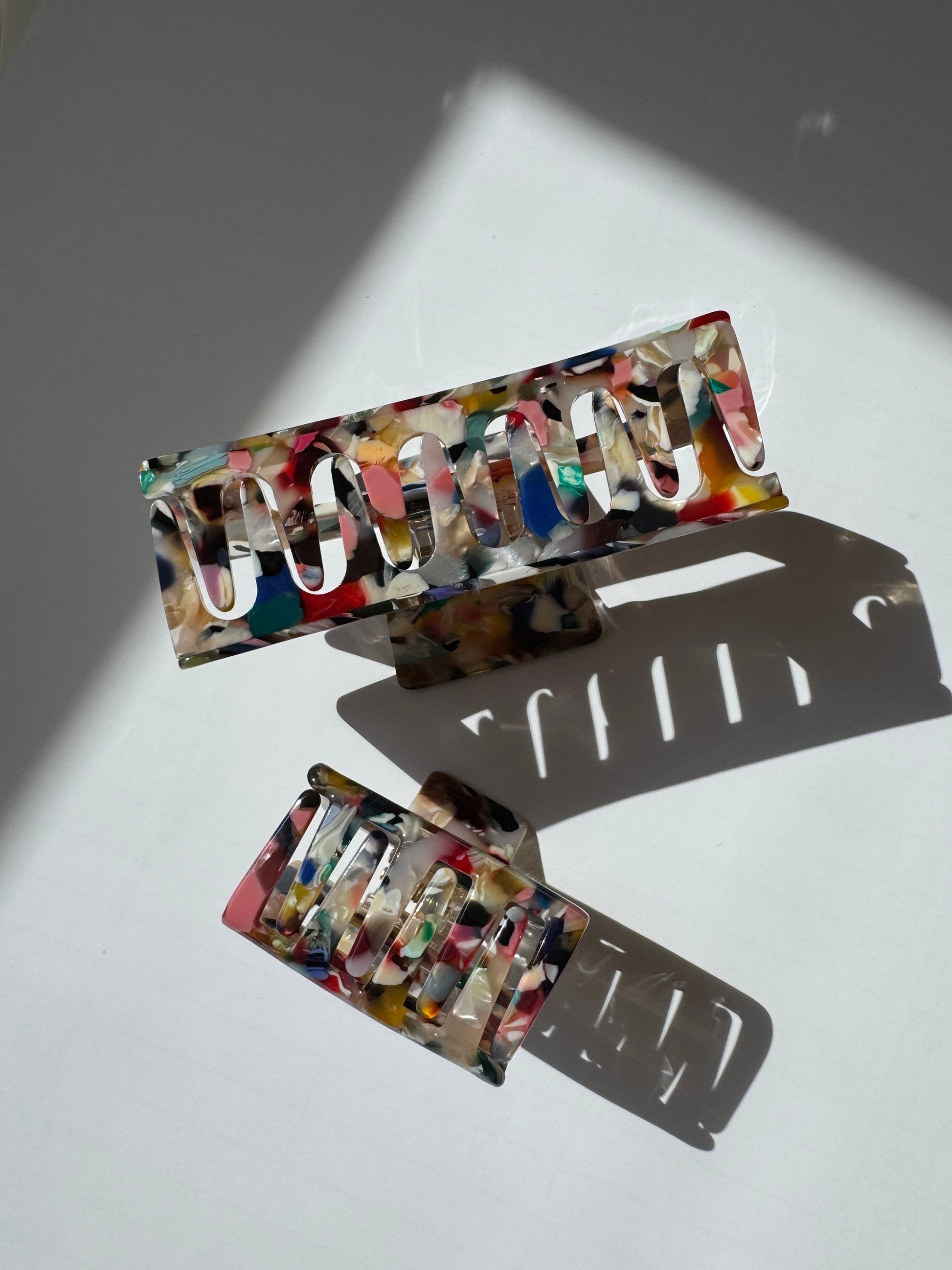 Marmorierte Haarklammer "ALLY"