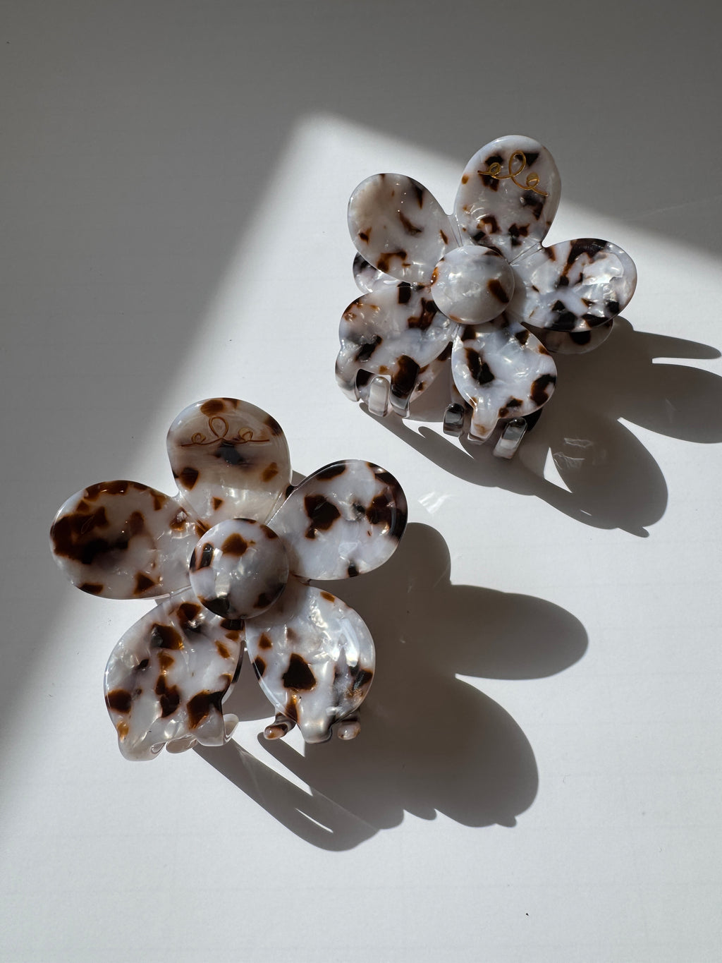 Marmorierte Haarklammer "LEOPARD"