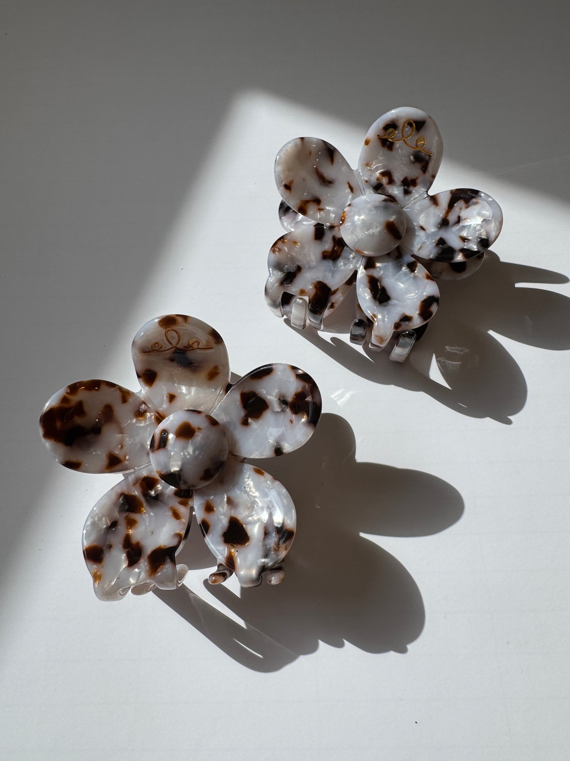 Marmorierte Haarklammer "LEOPARD"