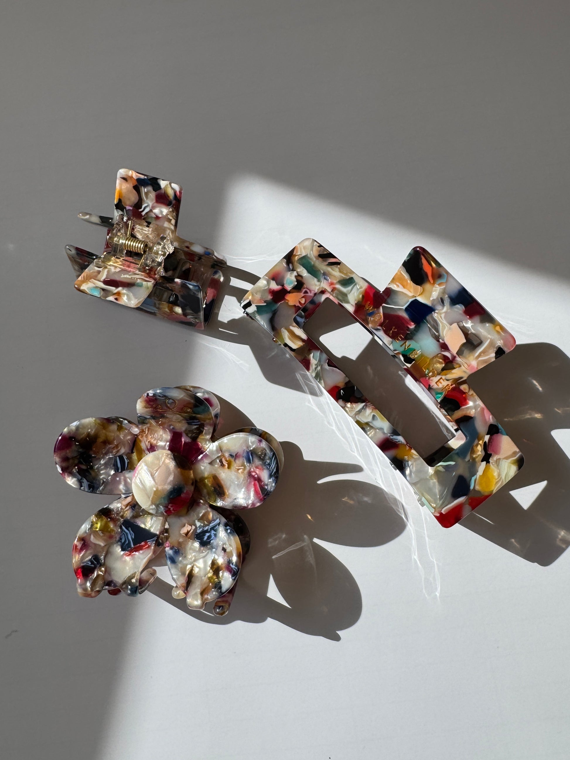 Marmorierte Haarklammer "MARLISA"