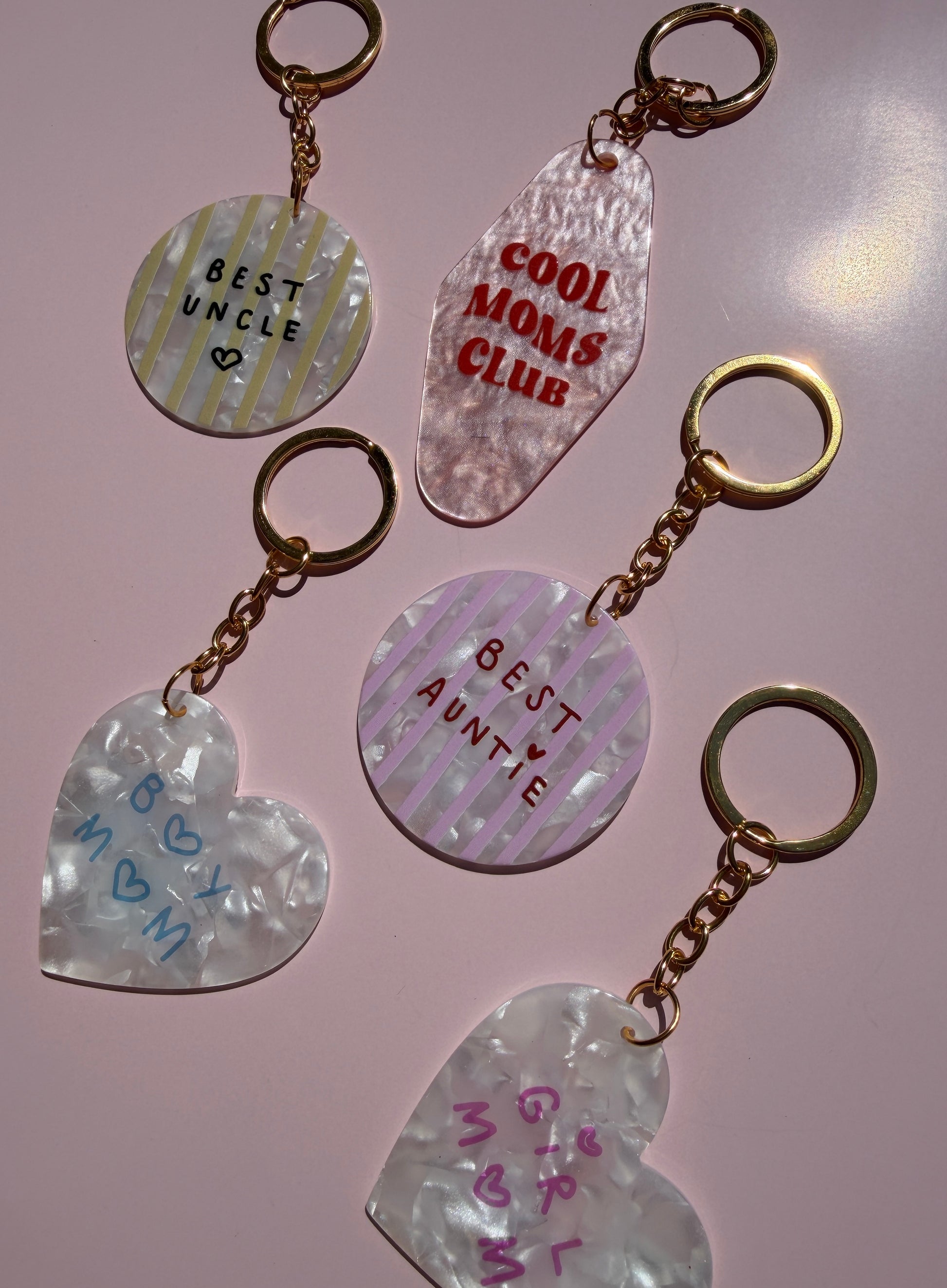 Keychain "BOY MOM"