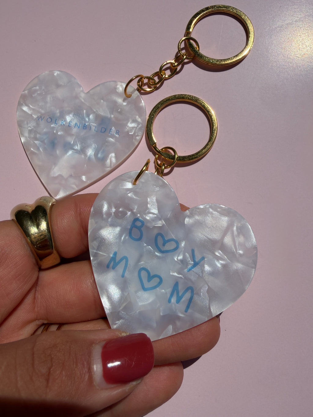 Keychain "BOY MOM"
