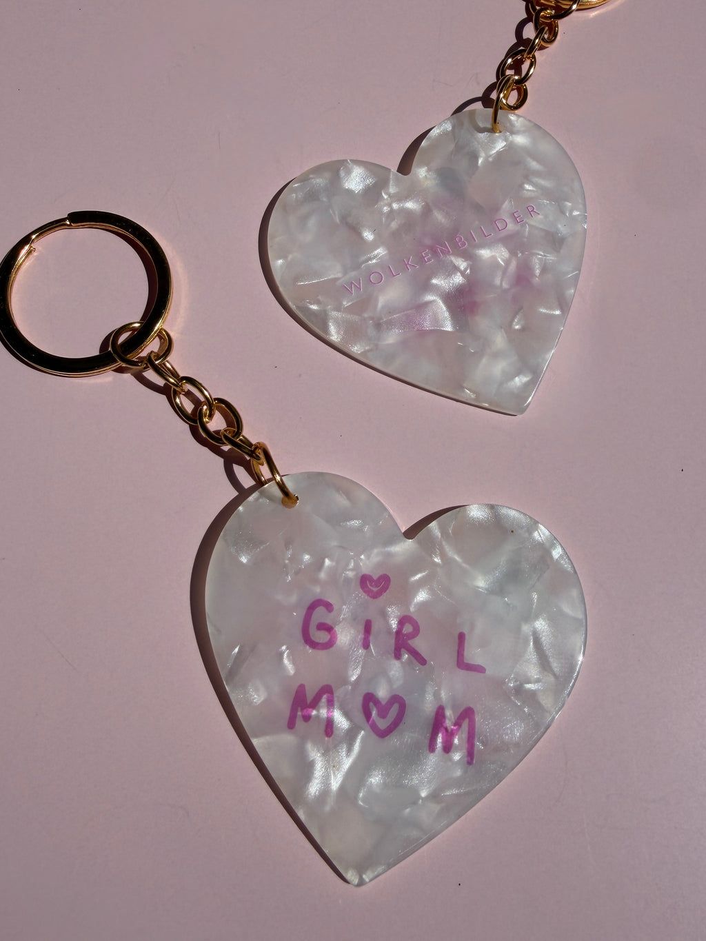 Keychain "GIRL MOM"