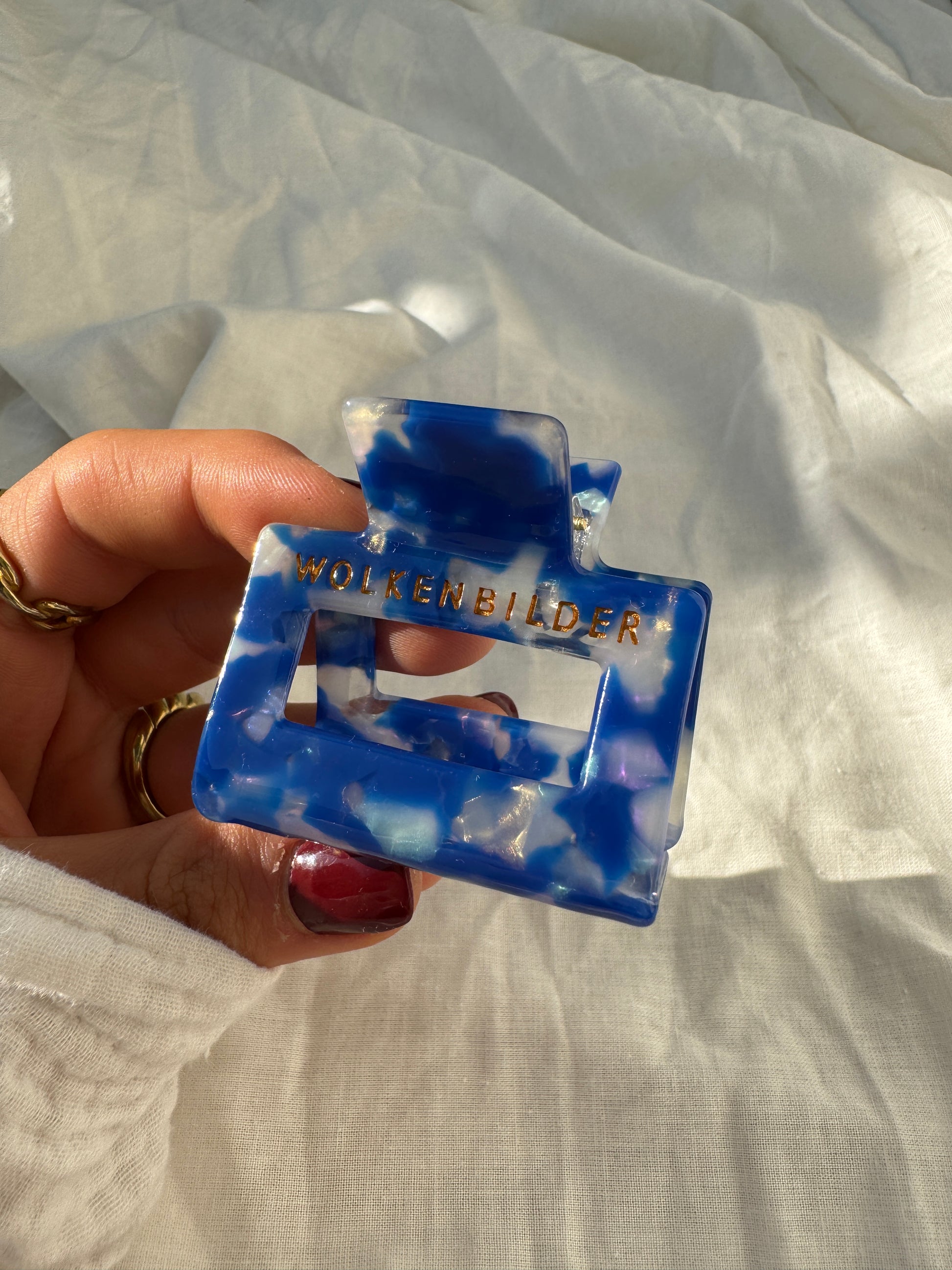 Marmorierte Haarklammer "ADRIANA"