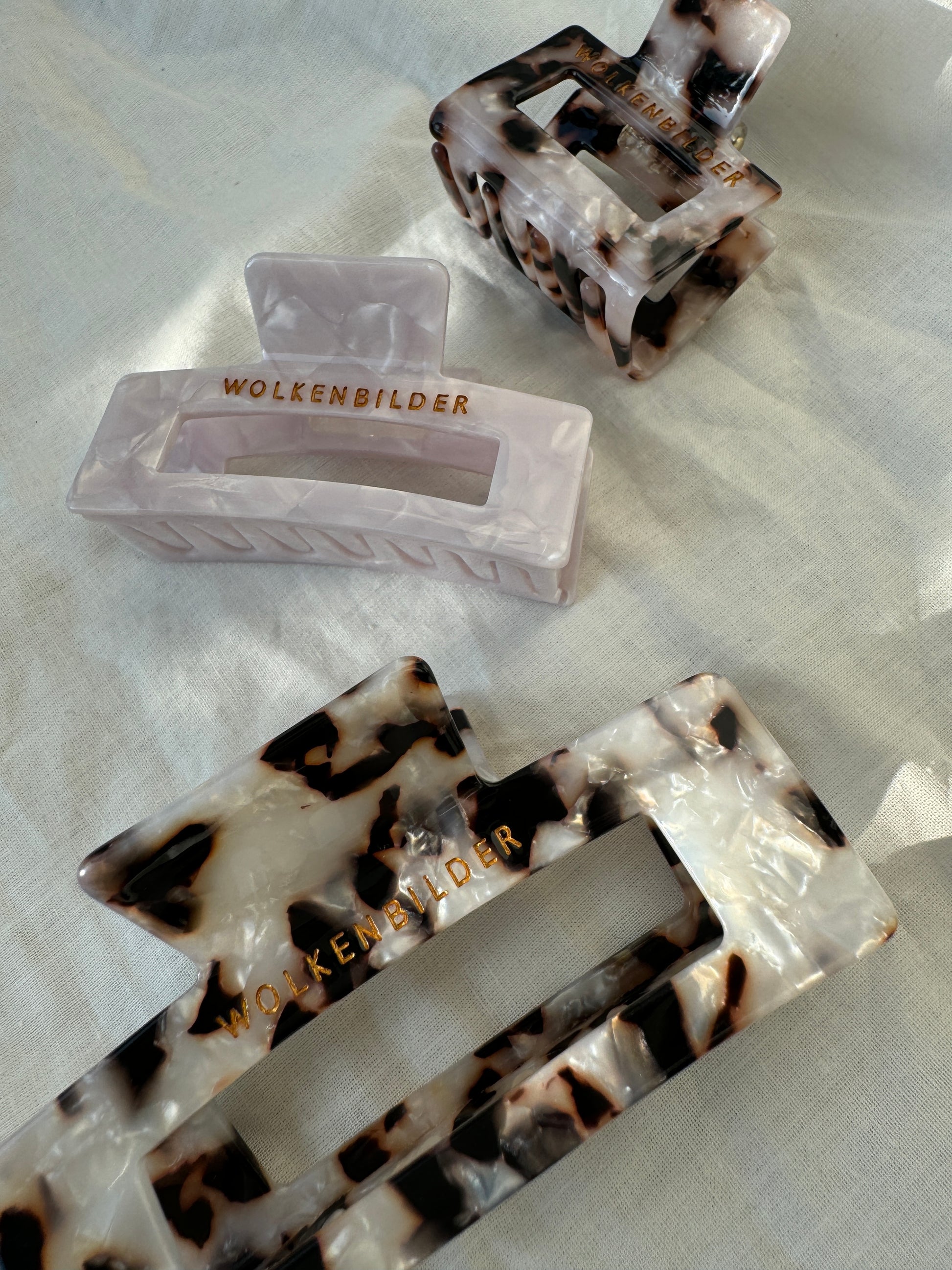 Marmorierte Haarklammer "LEOPARD"