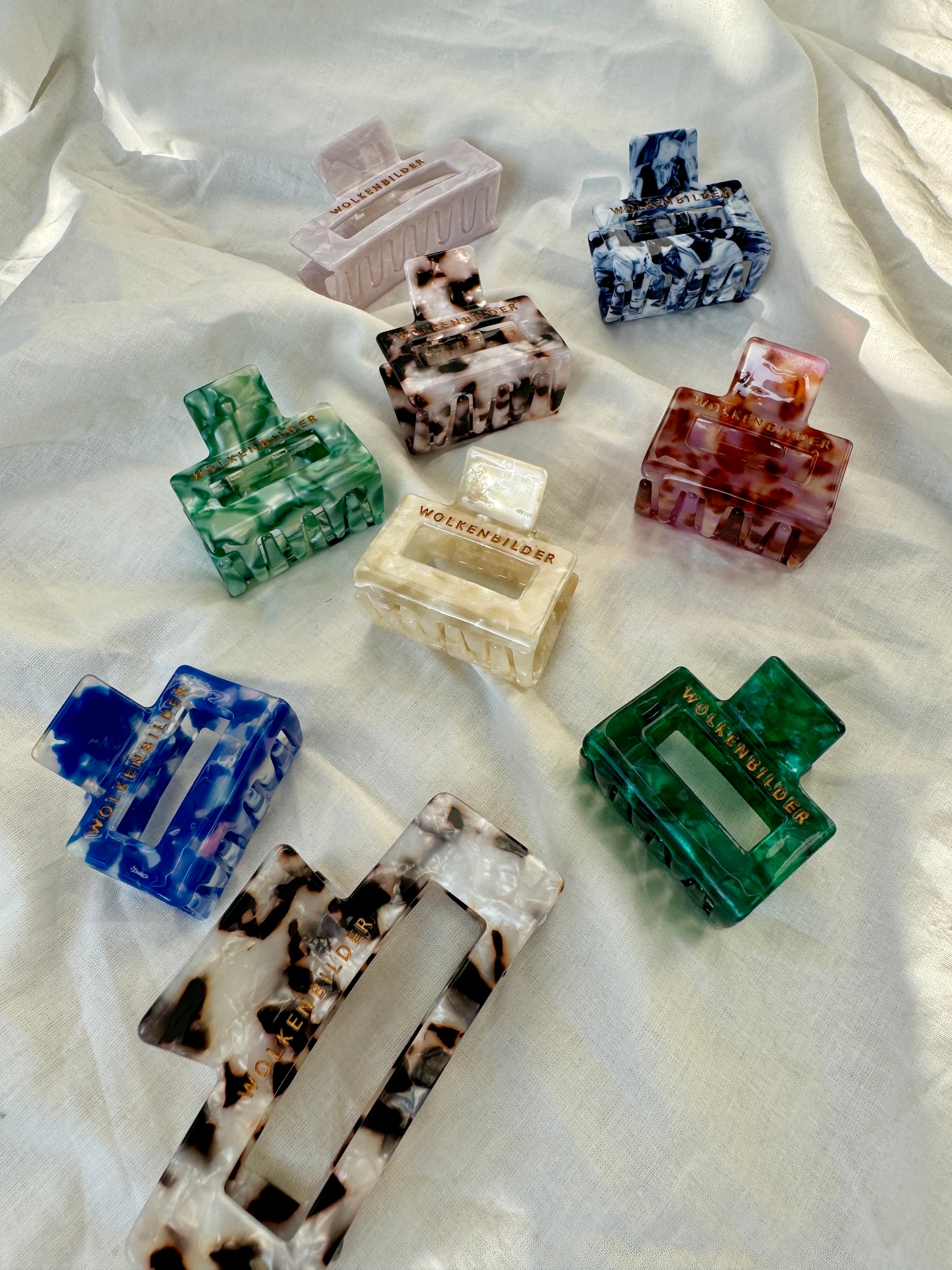 Marmorierte Haarklammer "MELINA"